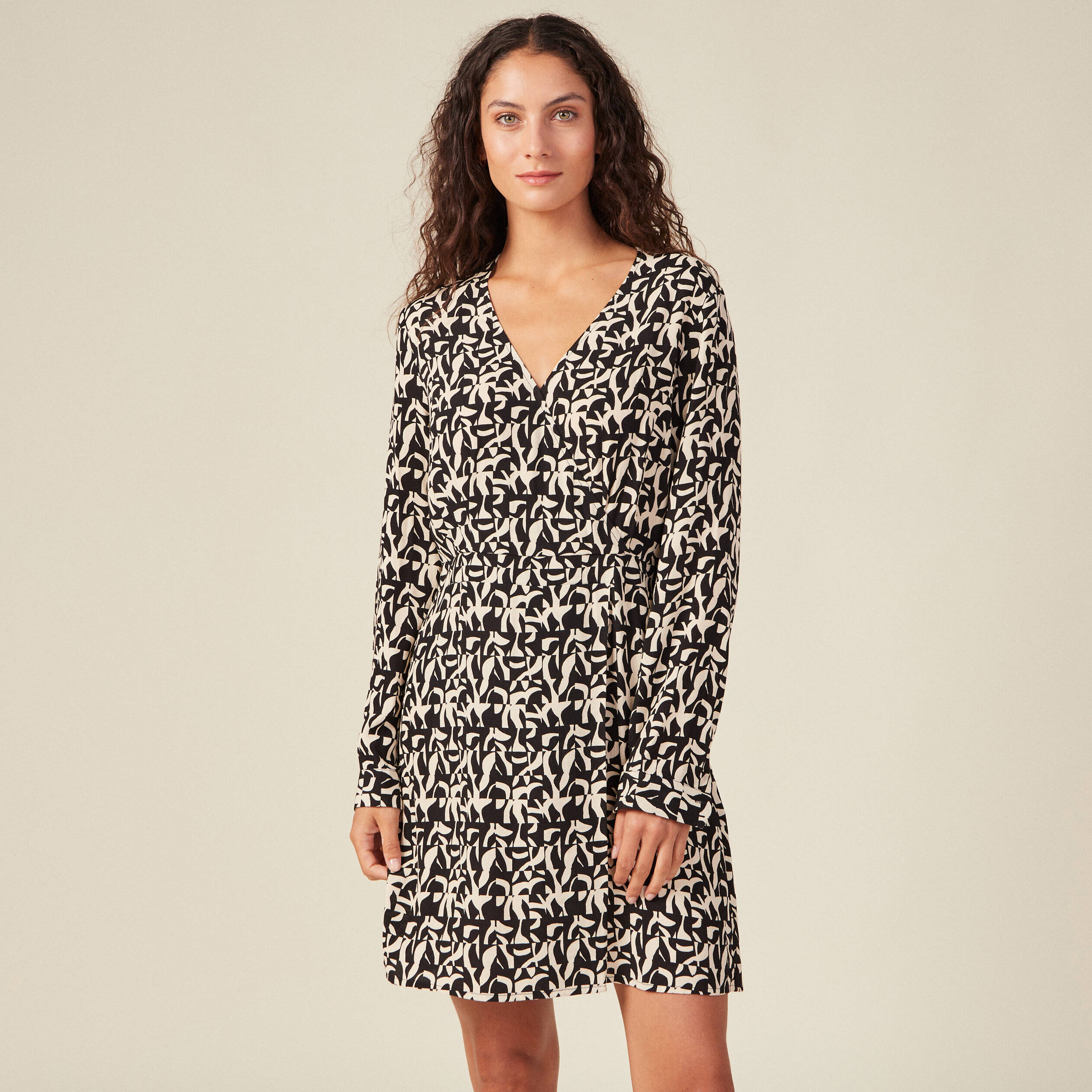Robe droite femme online manche longue