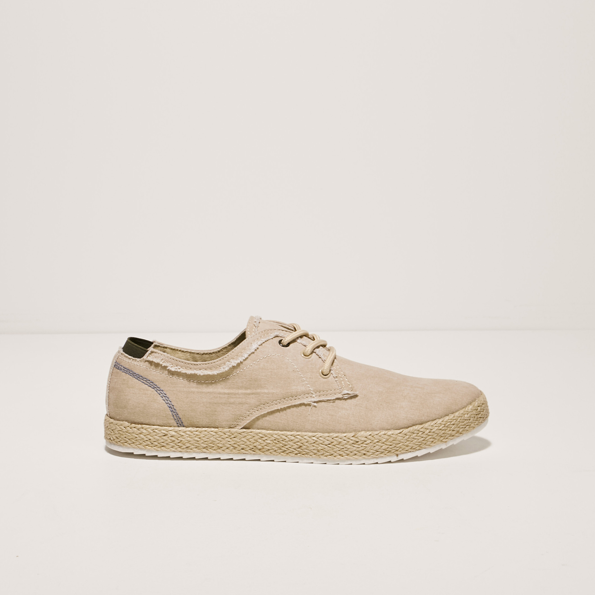 Espadrilles plates sable homme