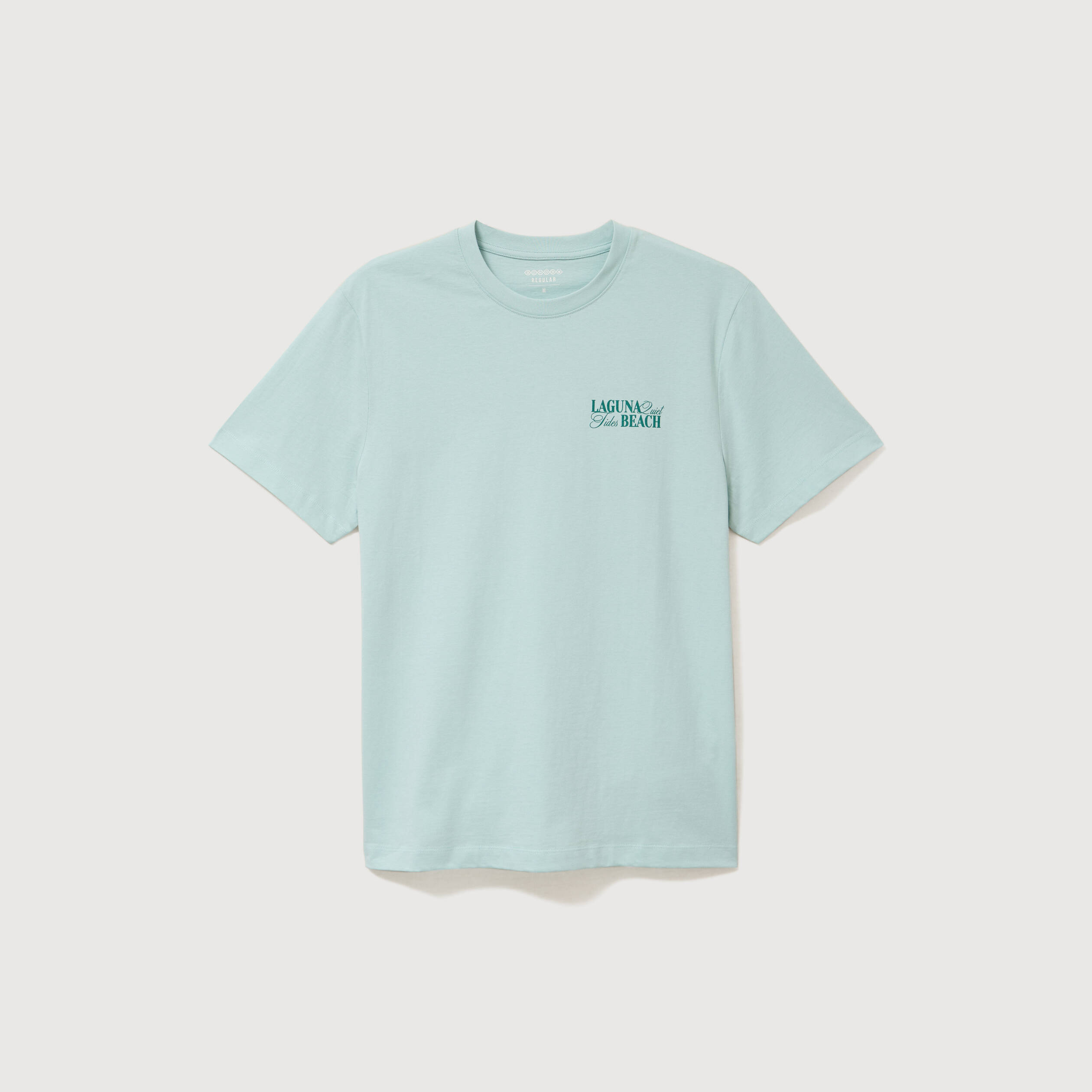 T-shirt en coton bleu gris homme