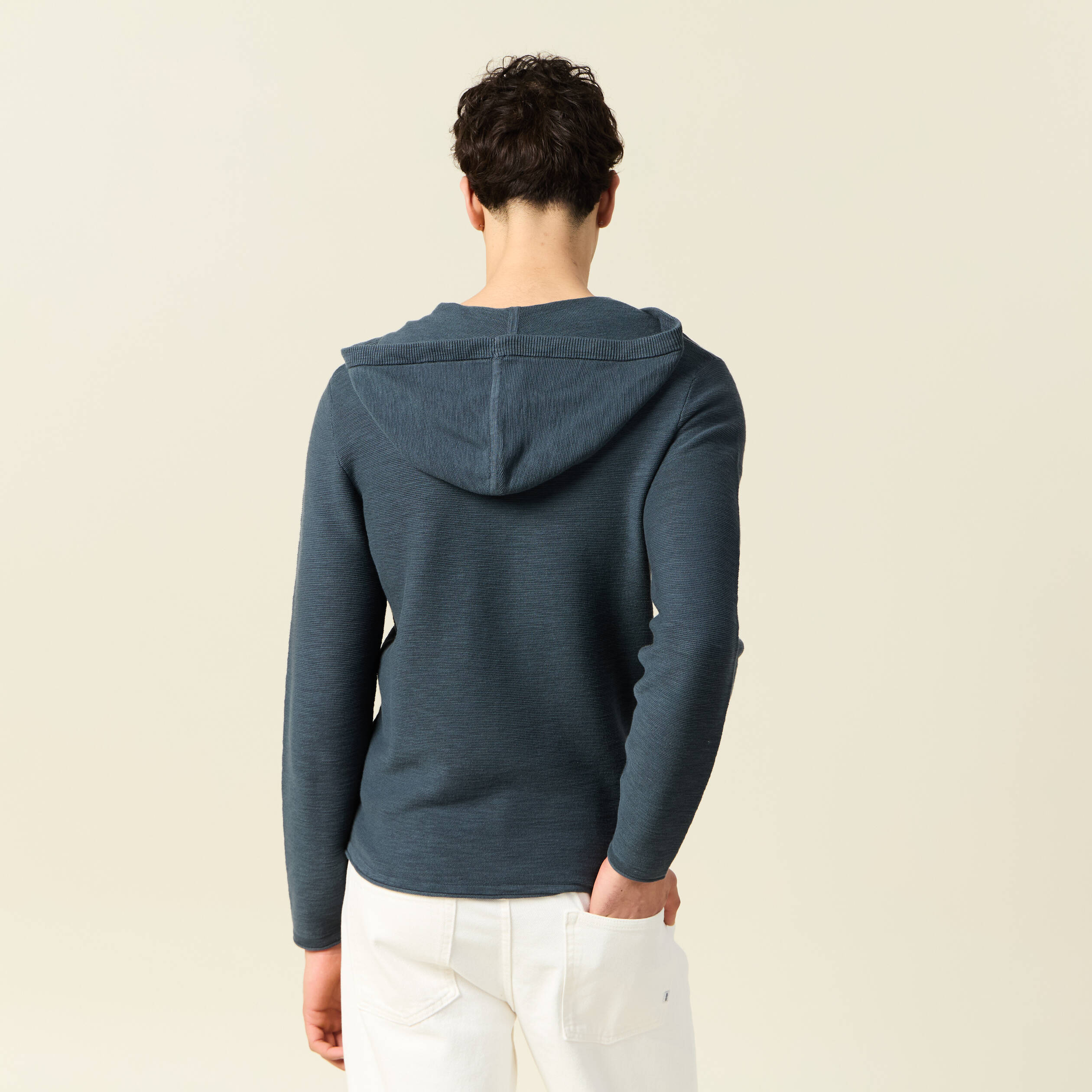 pull a capuche vert fonce homme Pull à capuche vert foncé homme