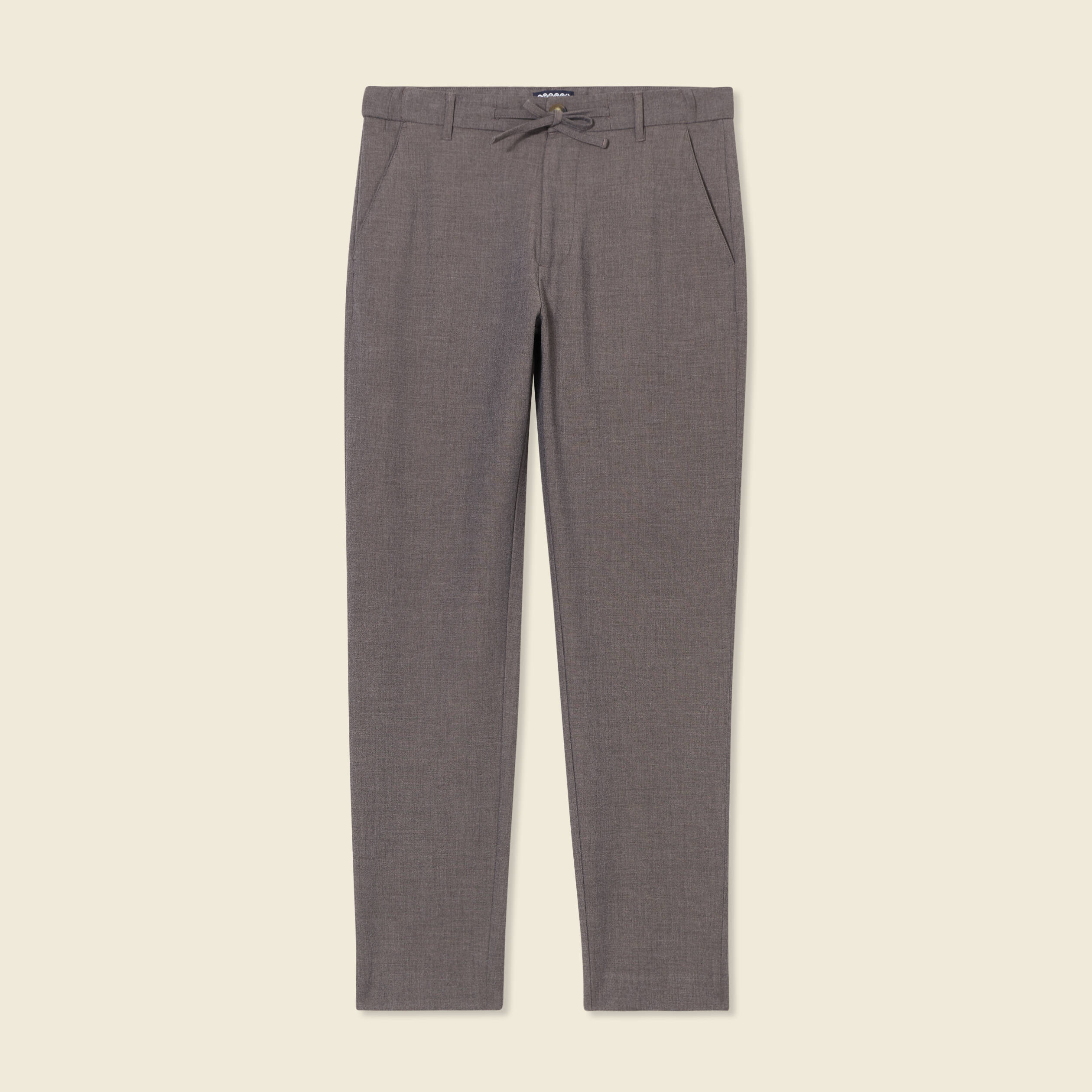 pantalon chino jogger taupe homme Pantalon chino jogger taupe homme