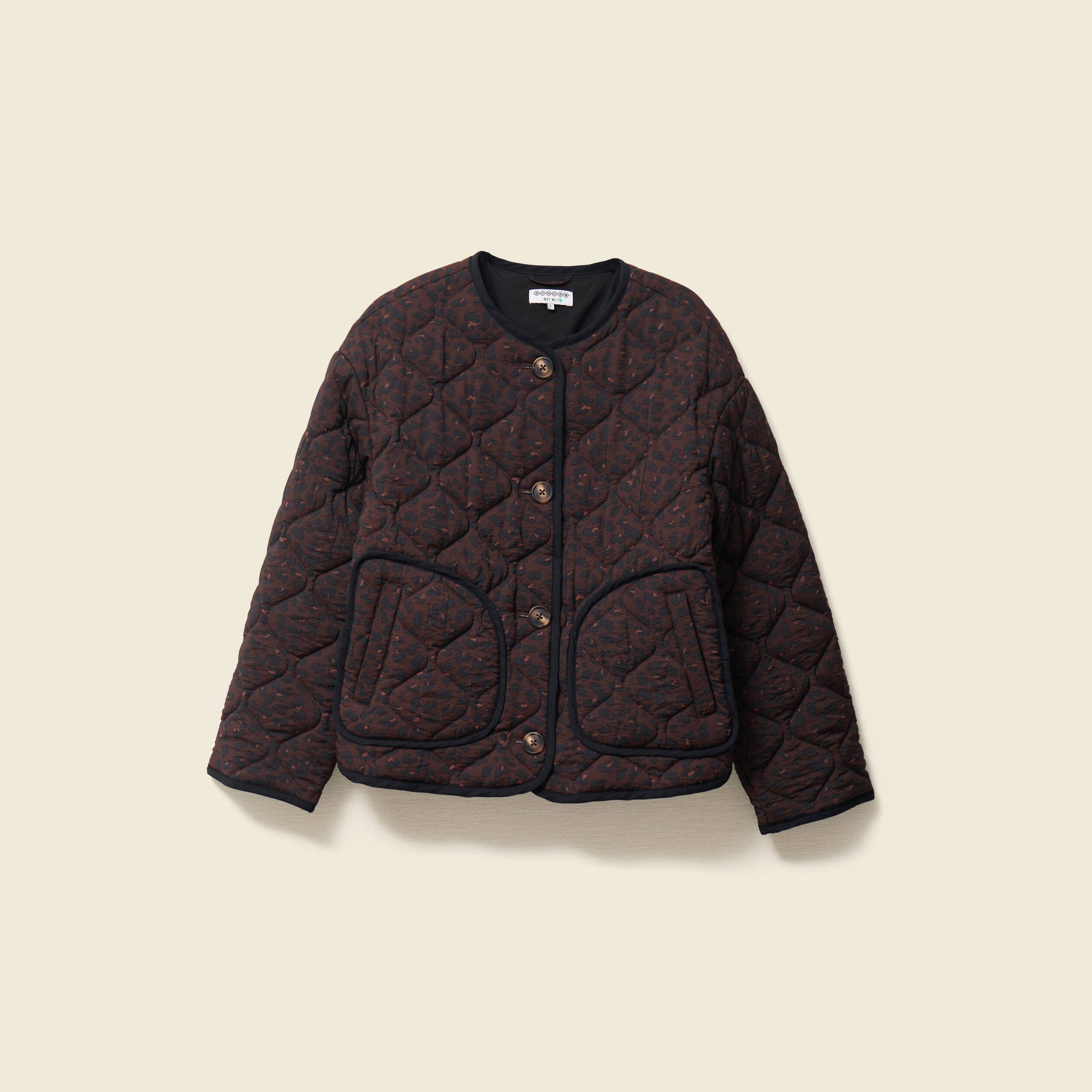 Blouson matelassé camel femme
