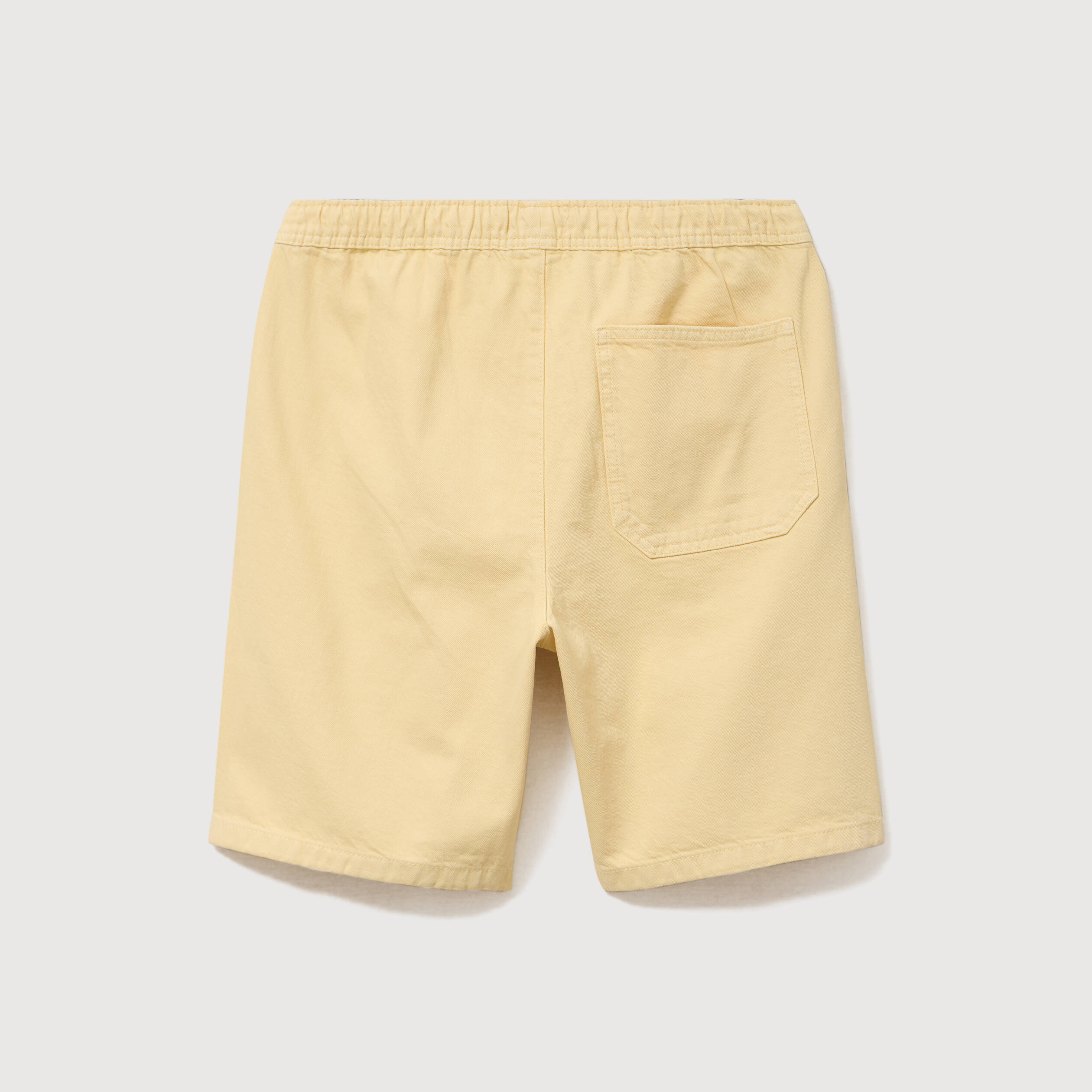 Bermuda en coton jaune clair homme