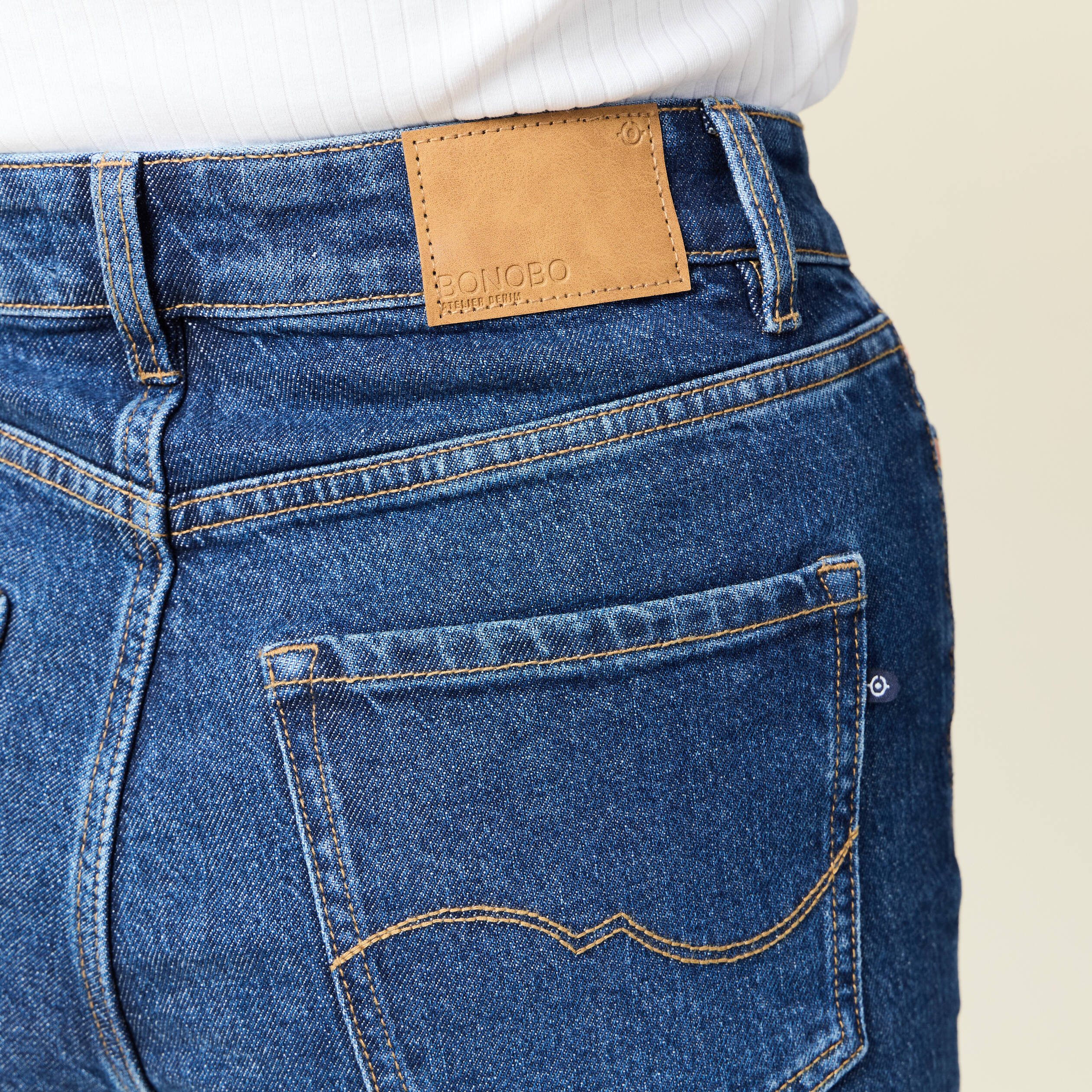 jeans barrel slouchy taille haute 78eme denim brut femme Jeans barrel slouchy taille haute 7/8ème denim brut femme