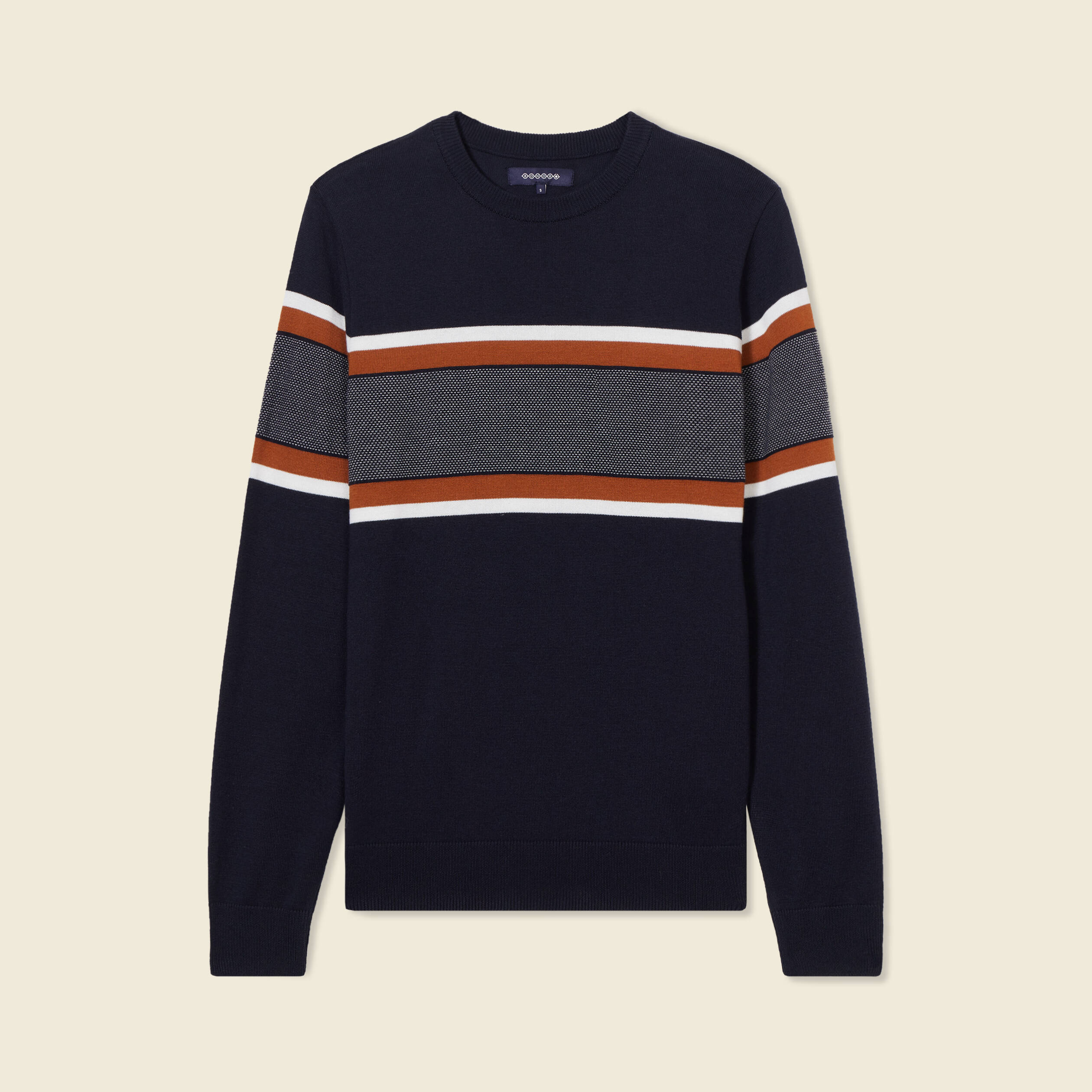 pull manches longues bleu fonce homme Pull manches longues bleu foncé homme