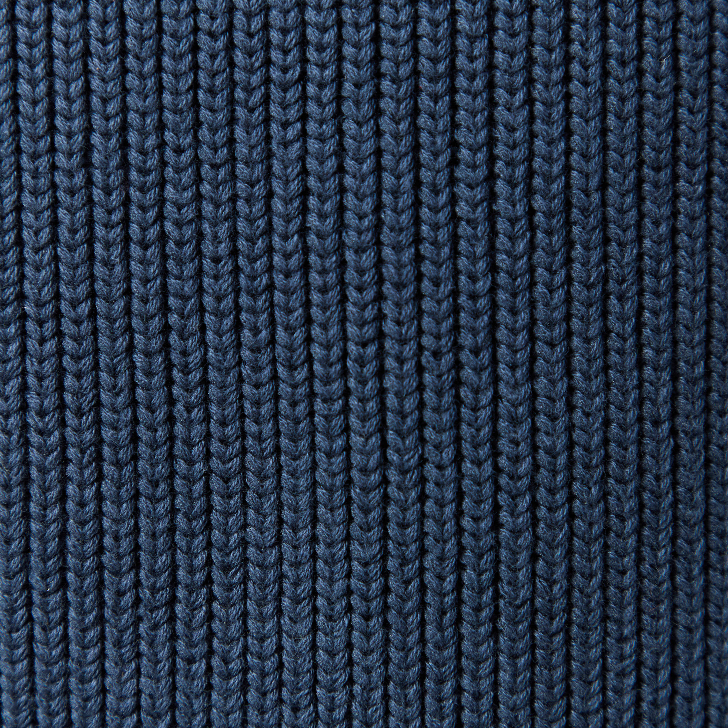Pull fin manches longues col rond bleu marine homme
