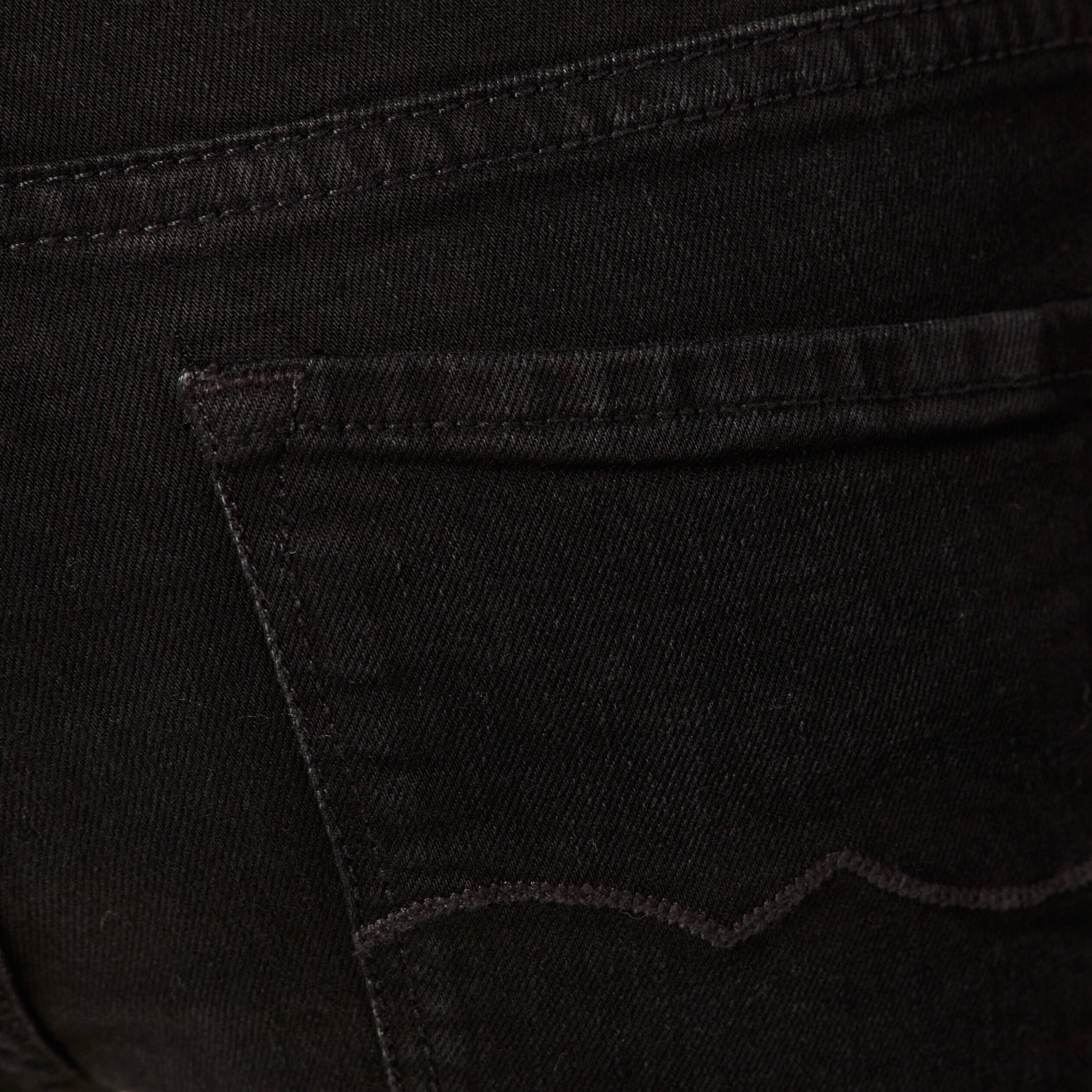 Jeans girlfriend taille haute denim noir femme Bonobo
