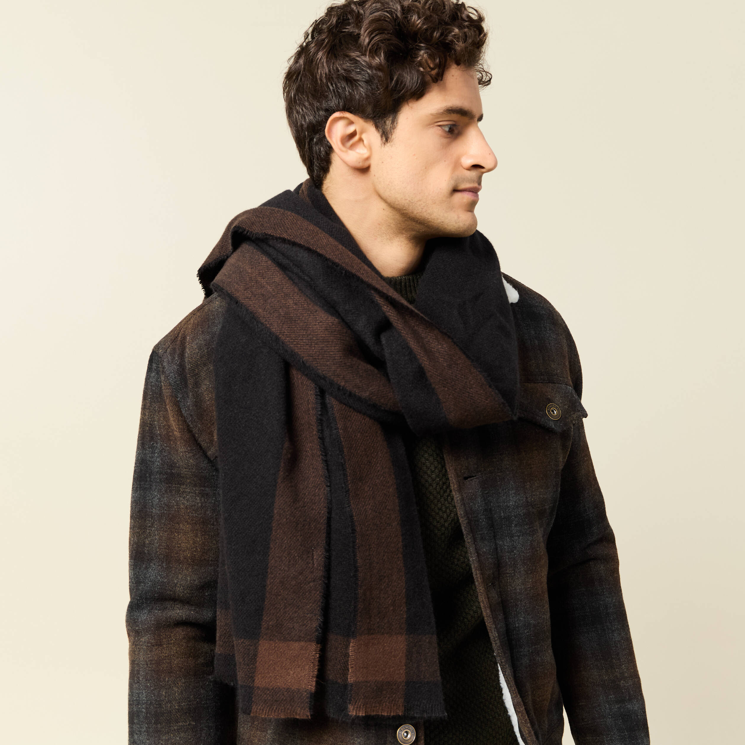 &Eacute;charpe noir homme
