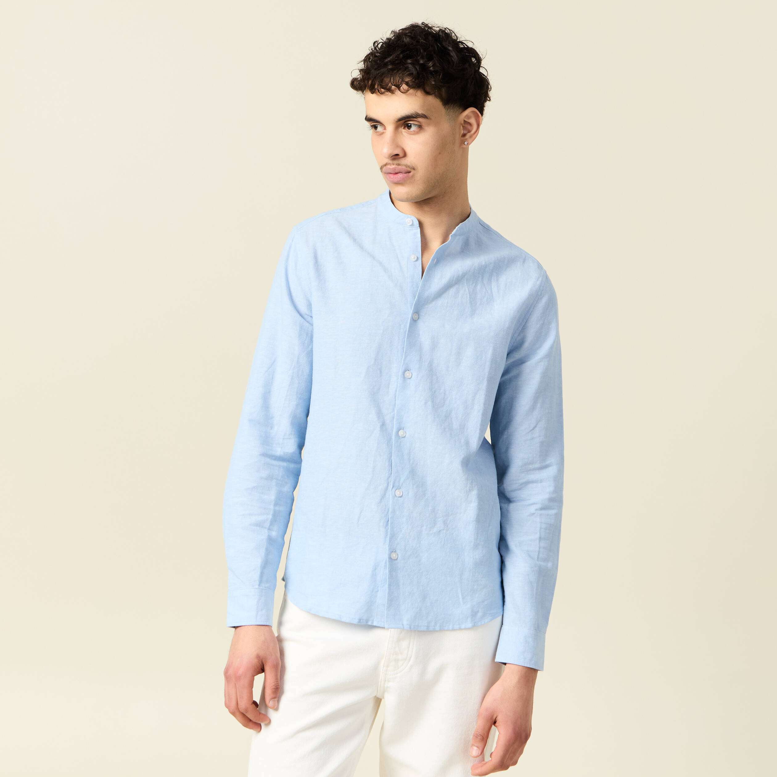 chemise manches longues bleu ciel homme Chemise manches longues bleu ciel homme
