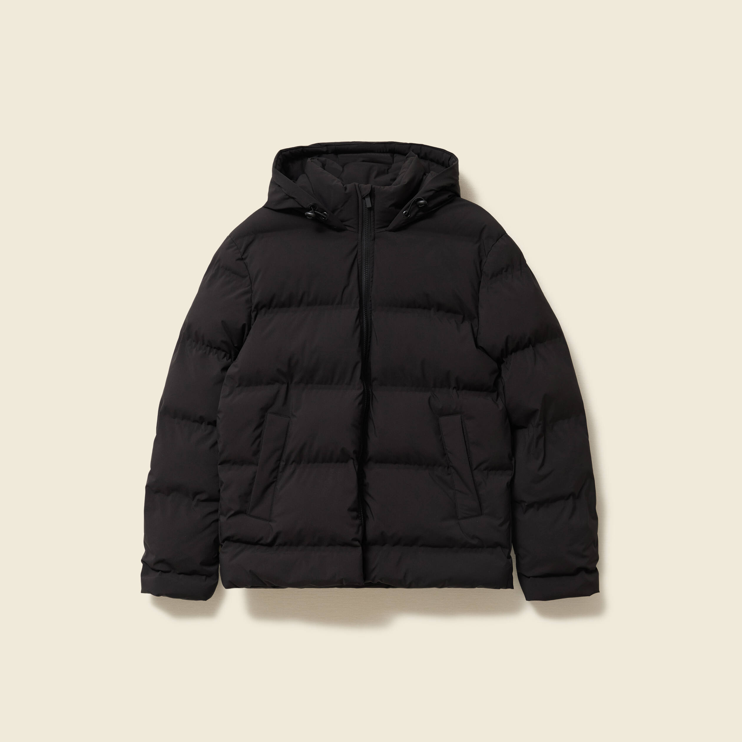 Doudoune avec capuche noir homme
