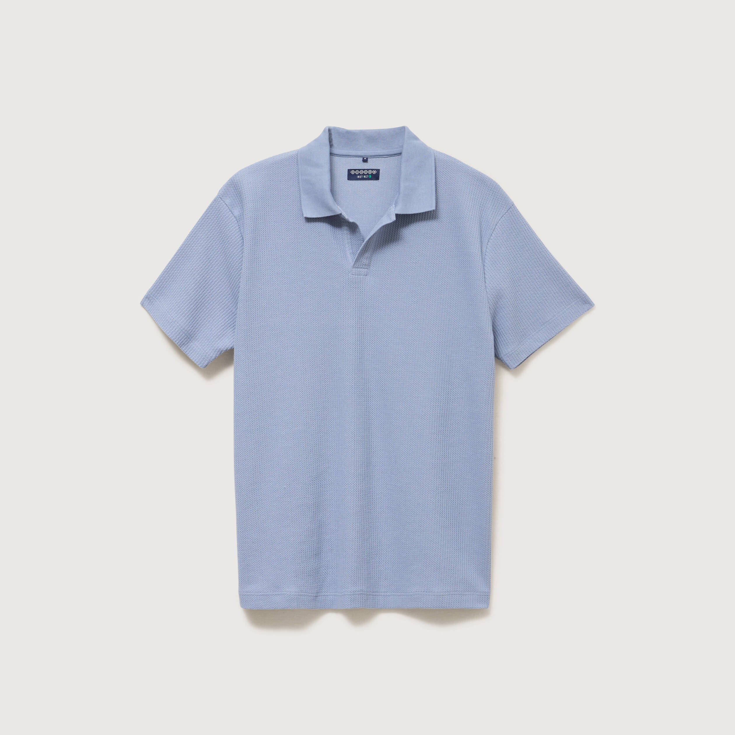 Polo manches courtes bleu gris homme