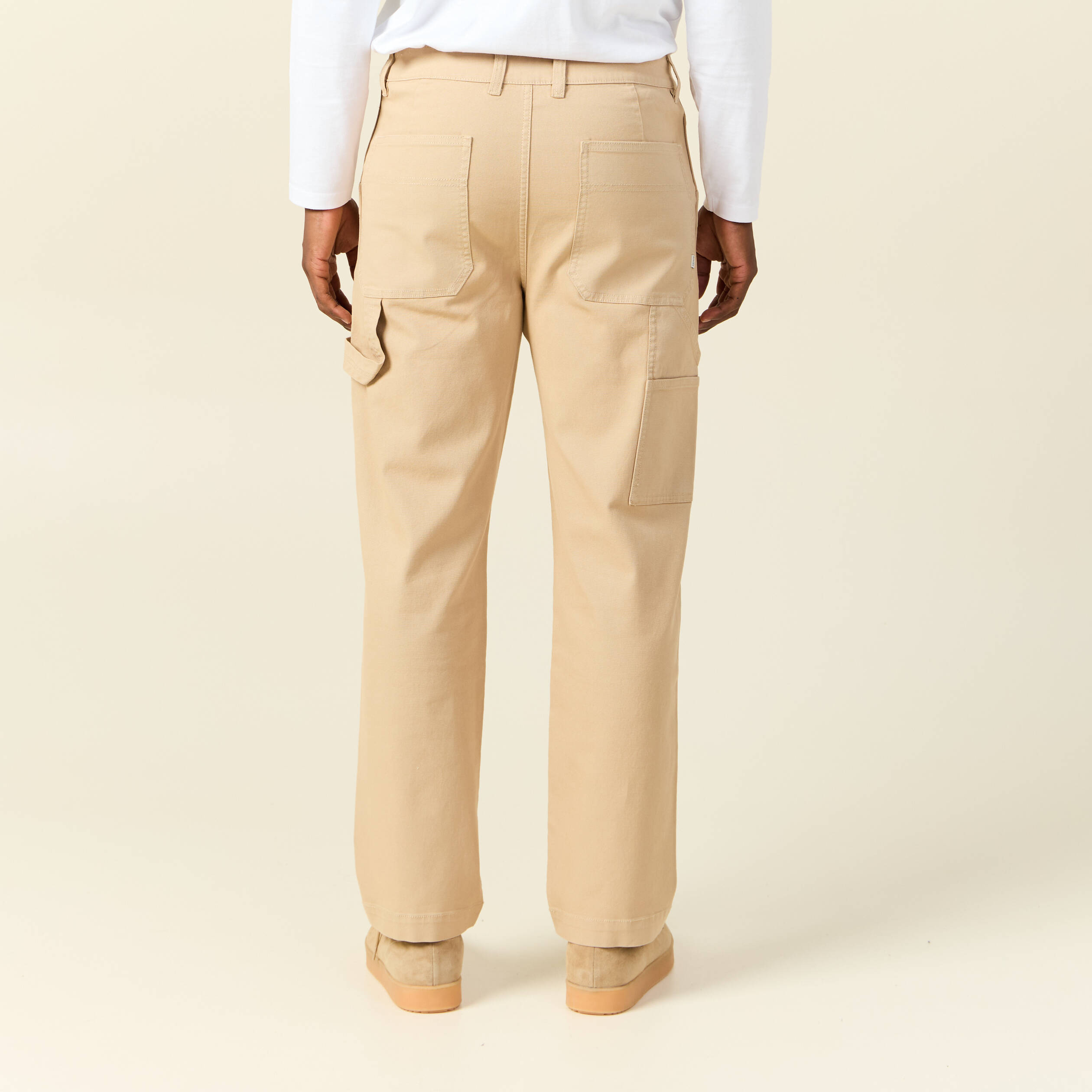 jeans droit 5 poches beige homme Jeans droit 5 poches beige homme