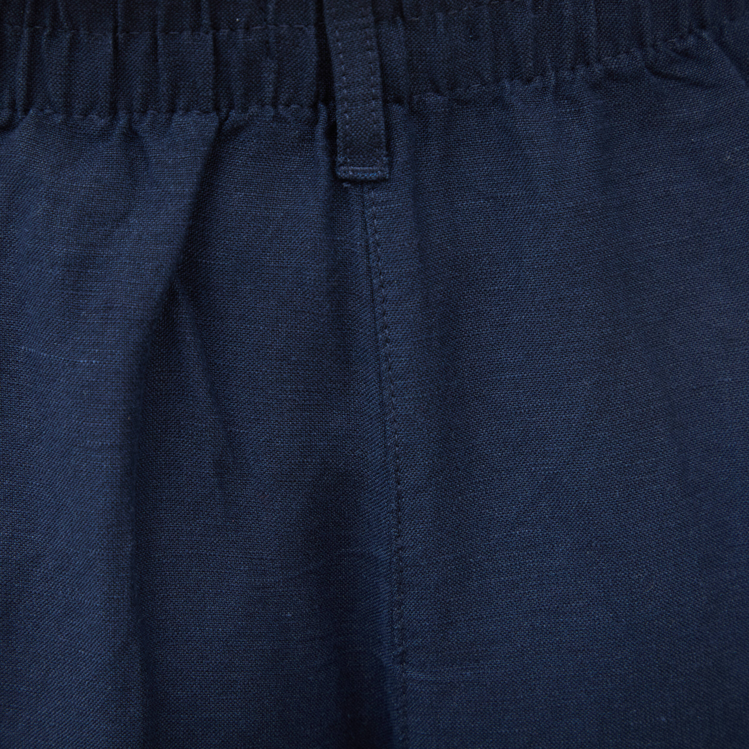 Short taille haute bleu marine femme