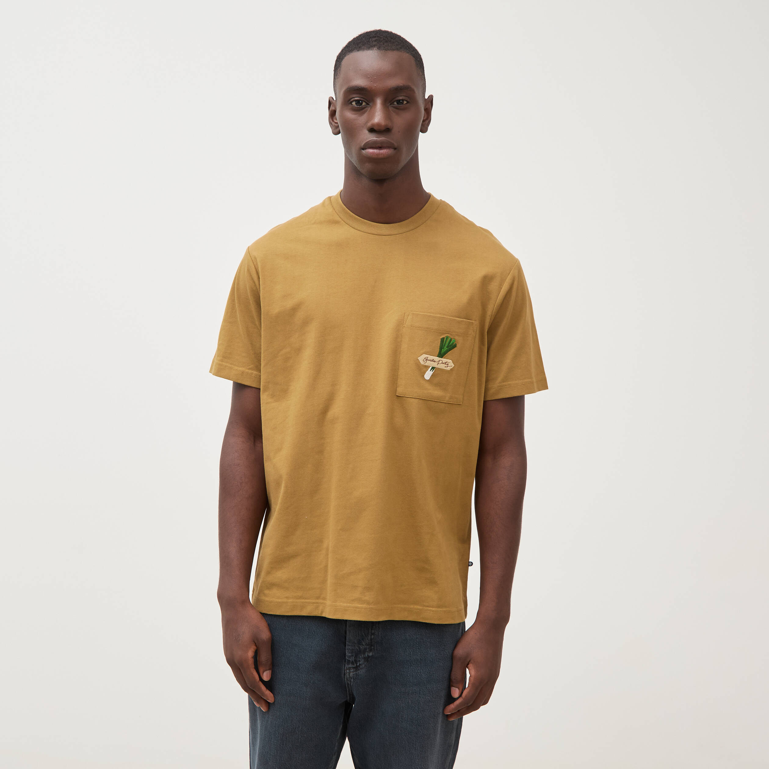 T-shirt en coton camel homme