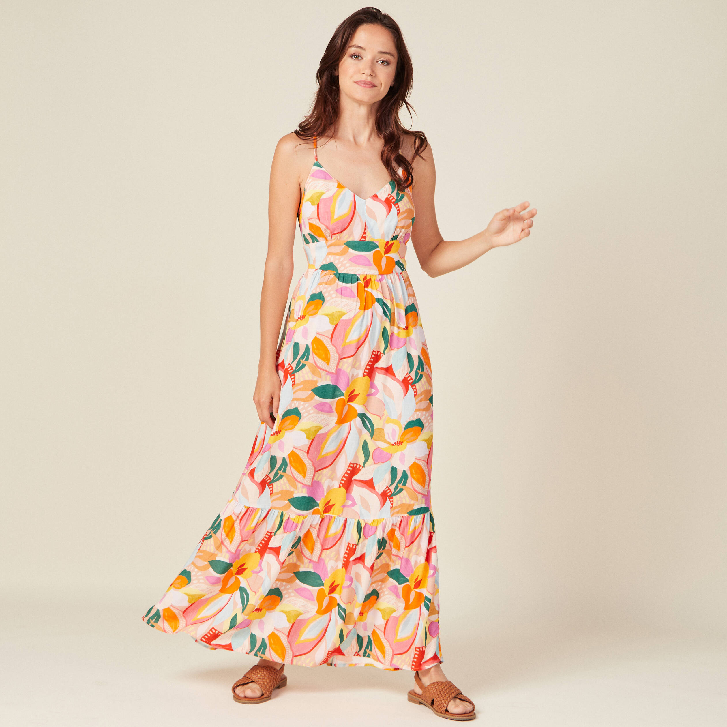 Combinaison Femme Sans Bretelles - Coupe Droite Longueur Sol - Tissu Doux Polyester/élasthanne - Minimaliste
