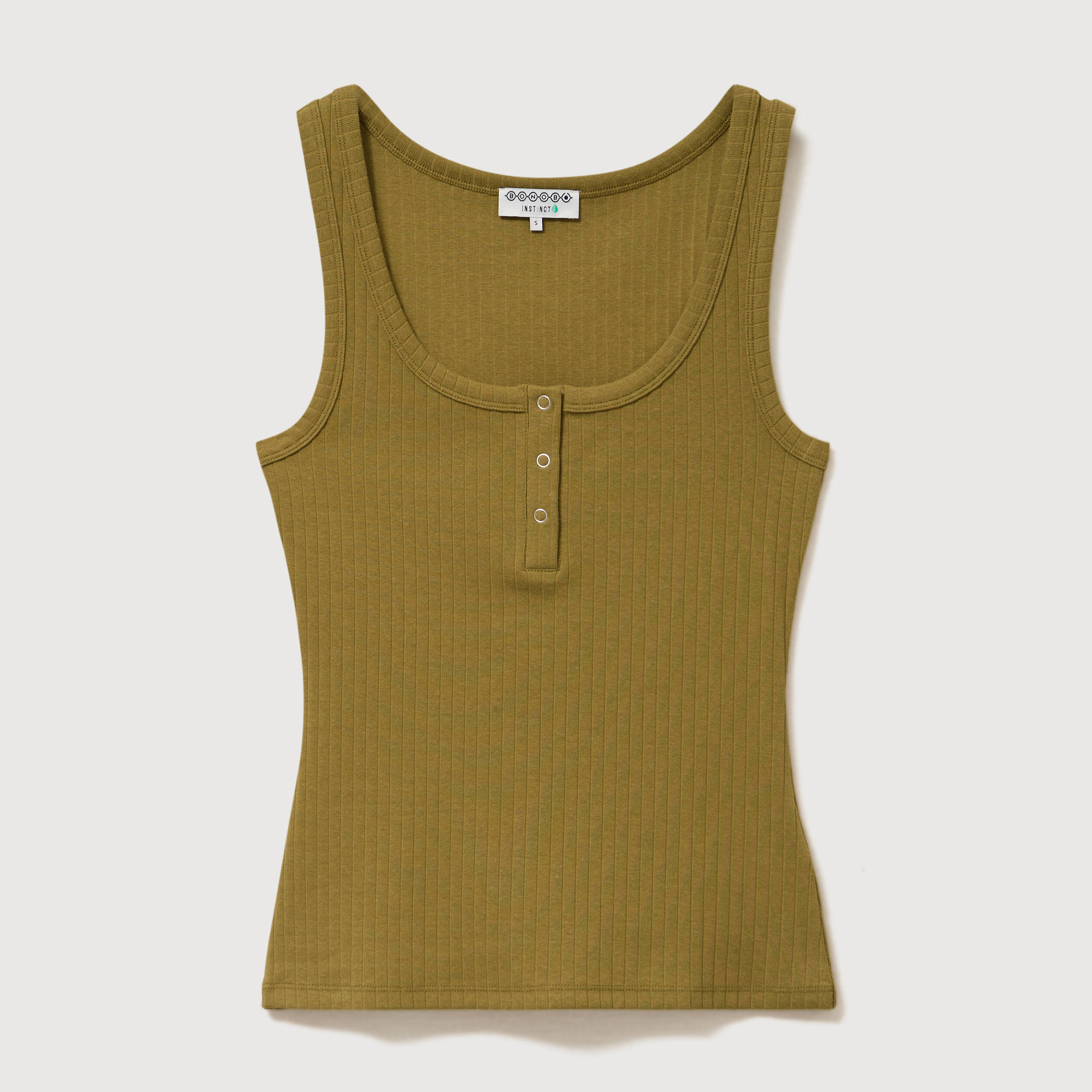 D&eacute;bardeur sans manches vert kaki femme
