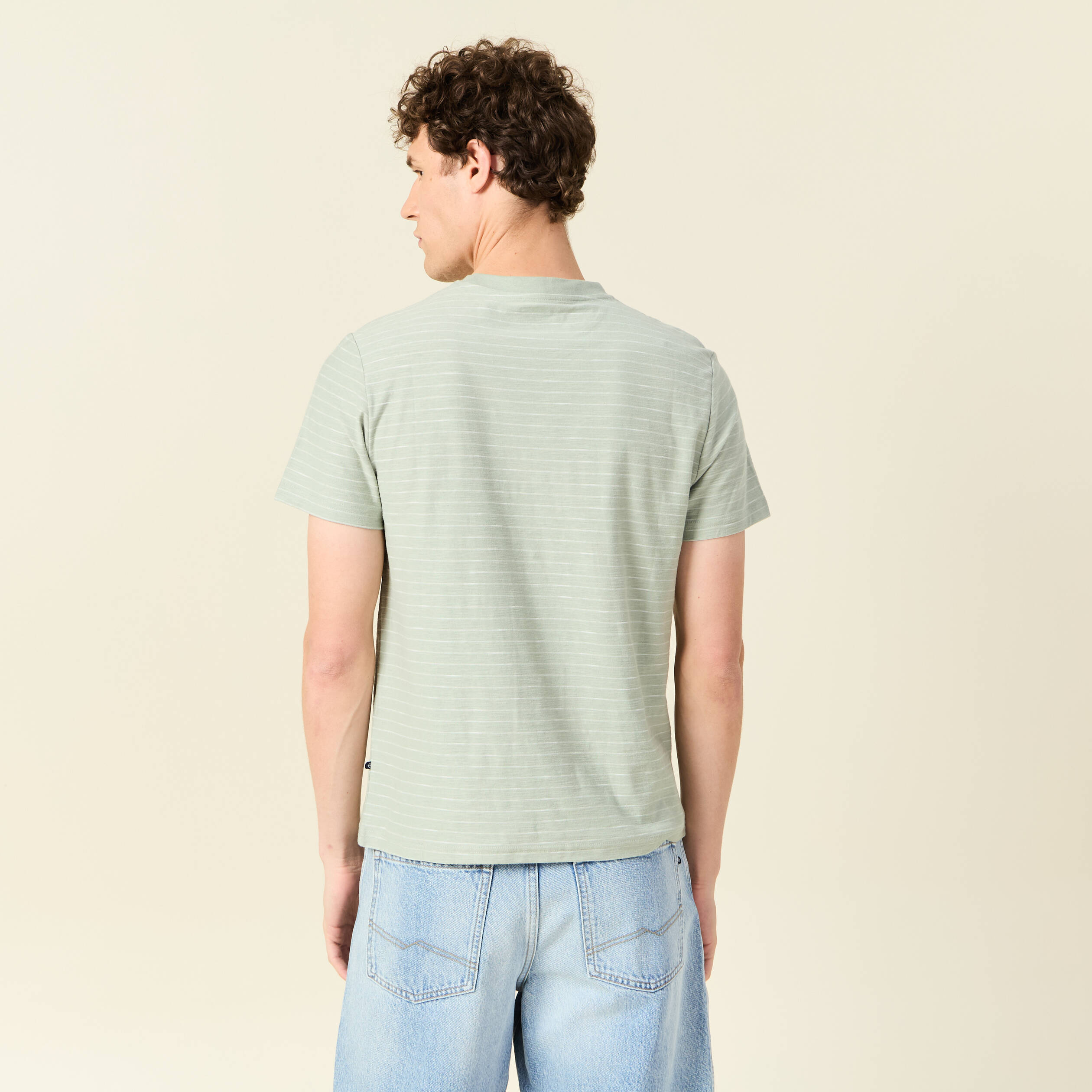 t shirt eco responsable vert olive homme T-shirt éco-responsable vert olive homme