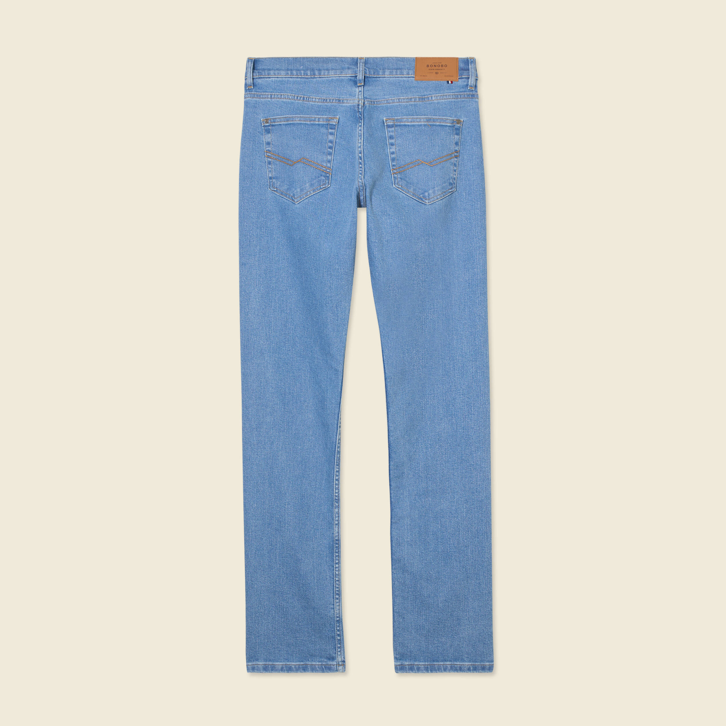 jeans straight fabrique en france denim stone homme Jeans straight fabriqué en France denim stone homme