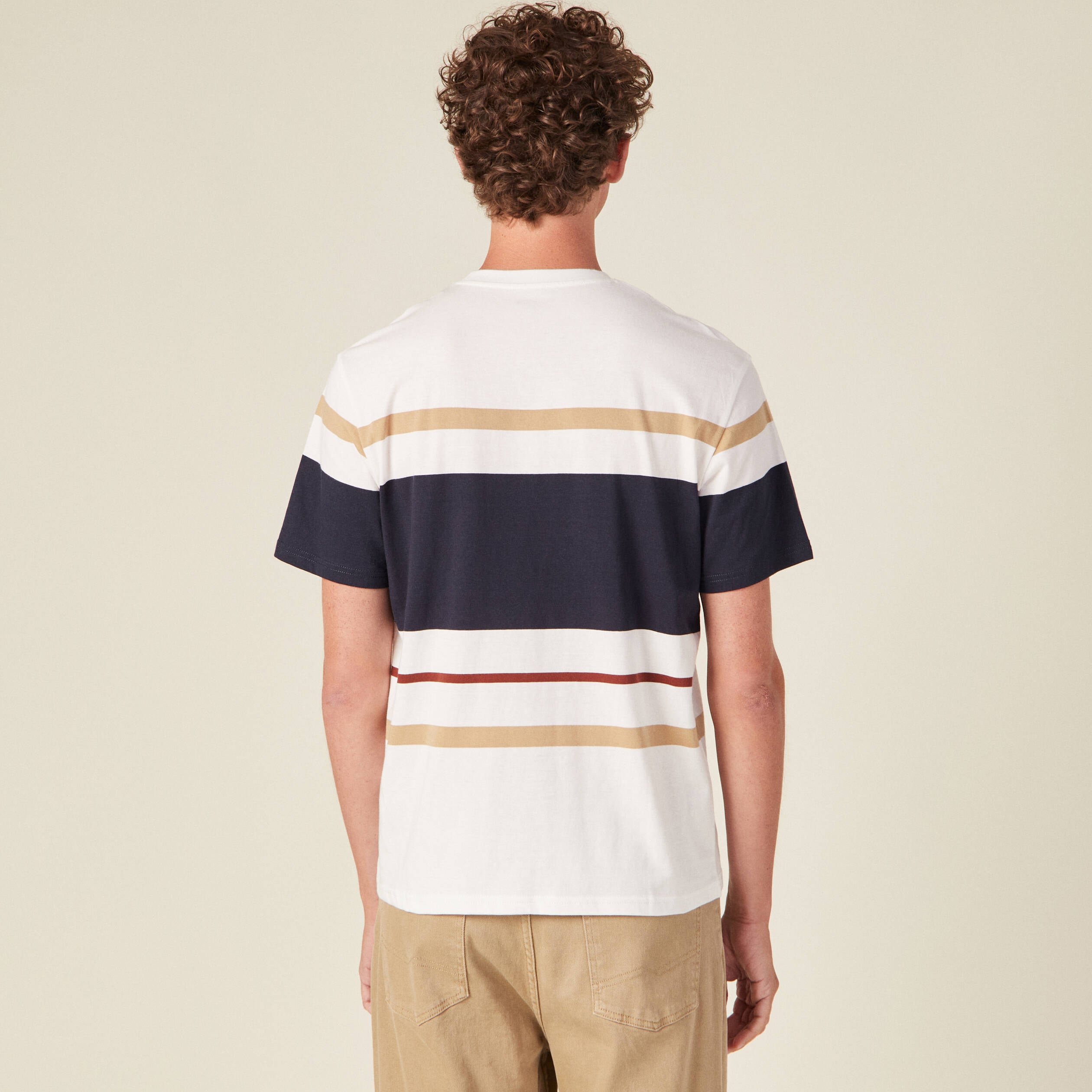T-shirt manches courtes bleu marine homme