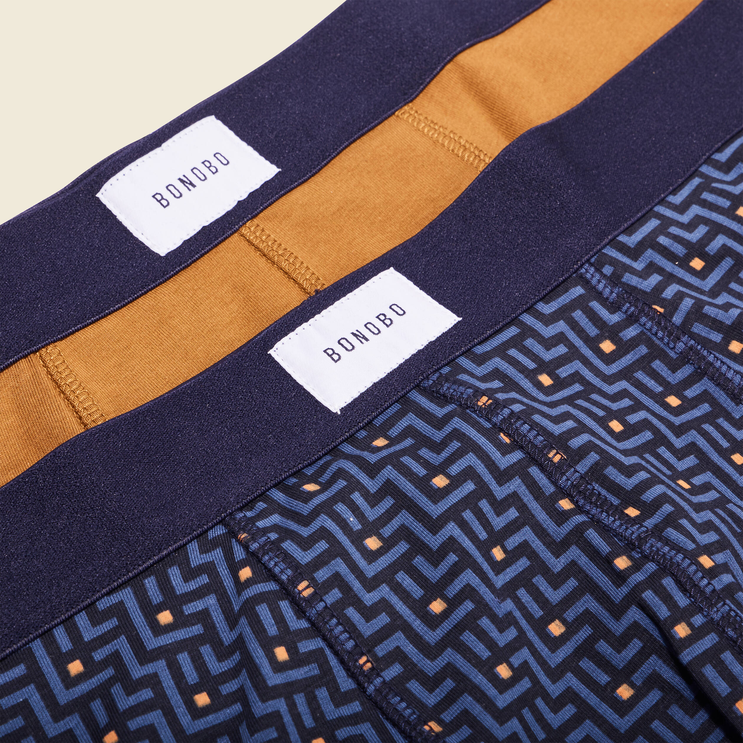 lot 2 boxers marron homme Lot 2 boxers marron homme