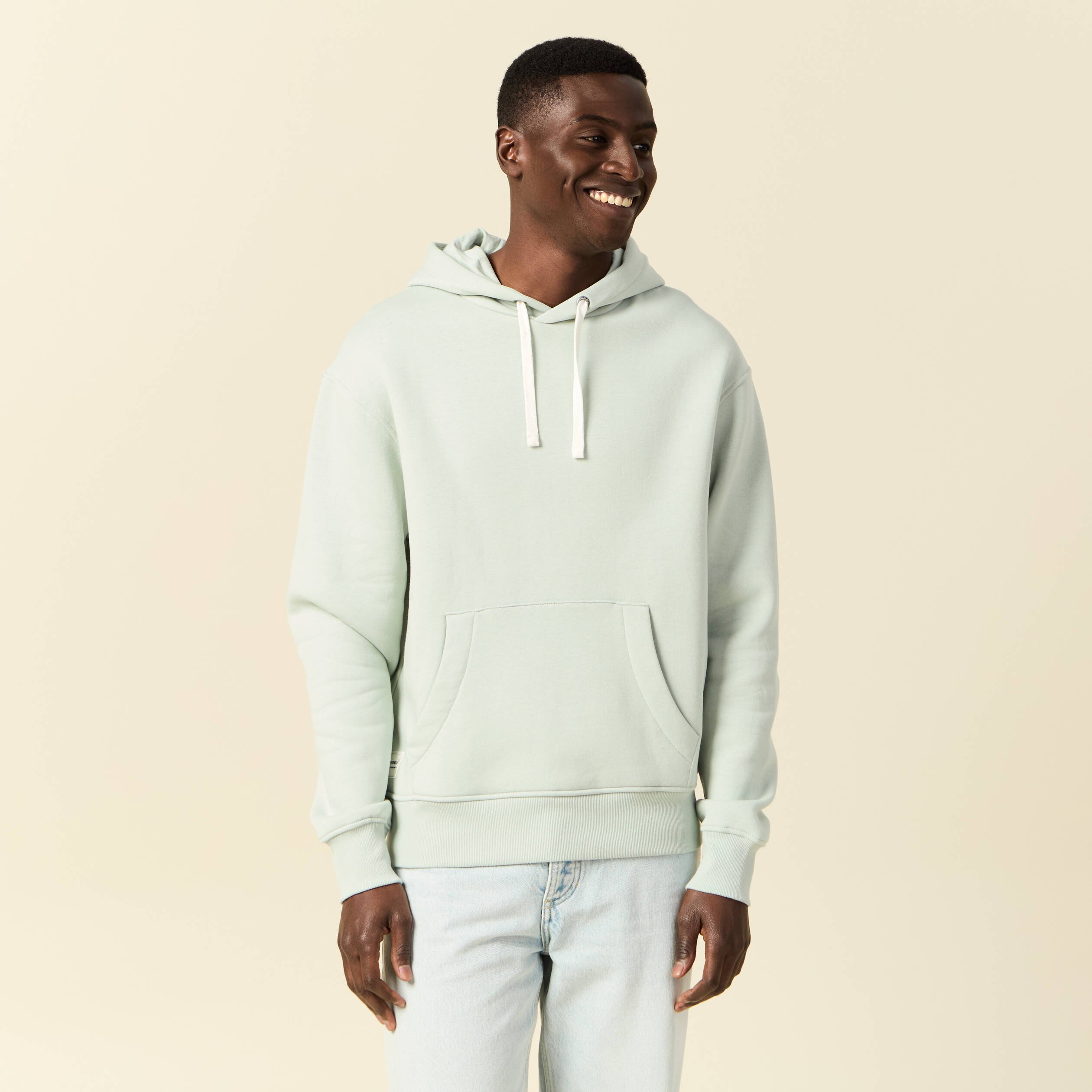 sweat a capuche vert clair homme Sweat à capuche vert clair homme