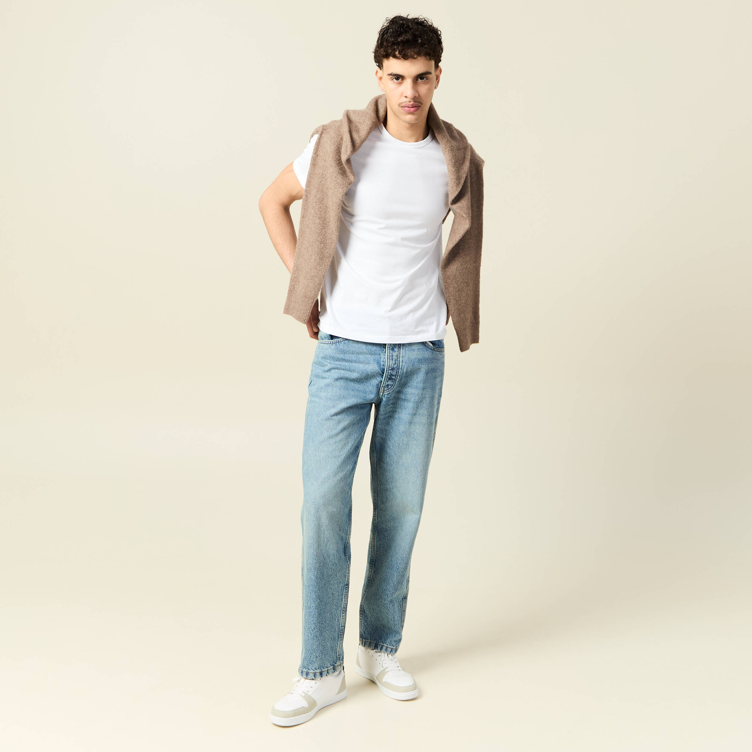 jeans large relaxed denim dirty homme Jeans large relaxed denim dirty homme