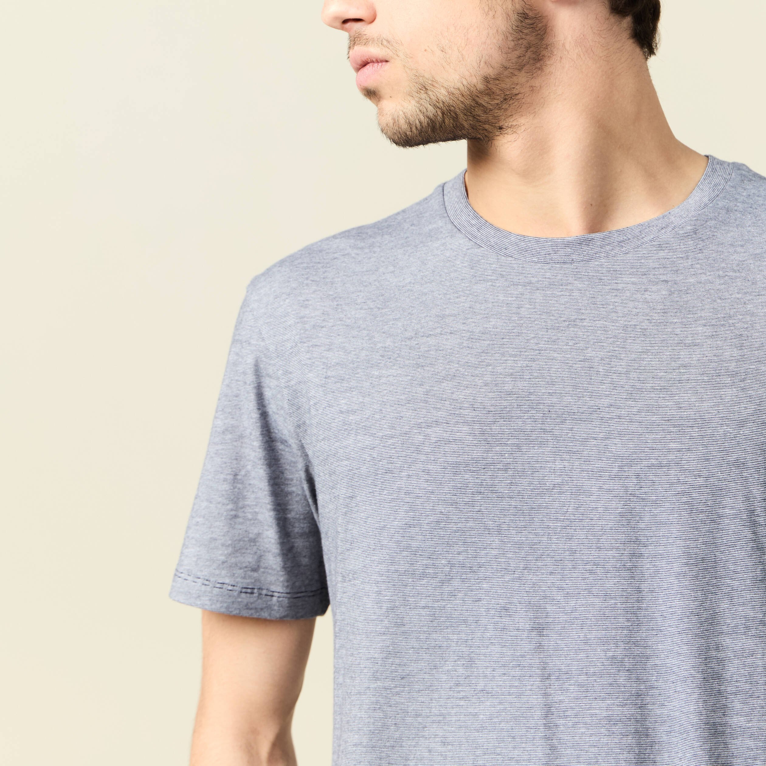 t shirt eco responsable bleu marine homme T-shirt éco-responsable bleu marine homme