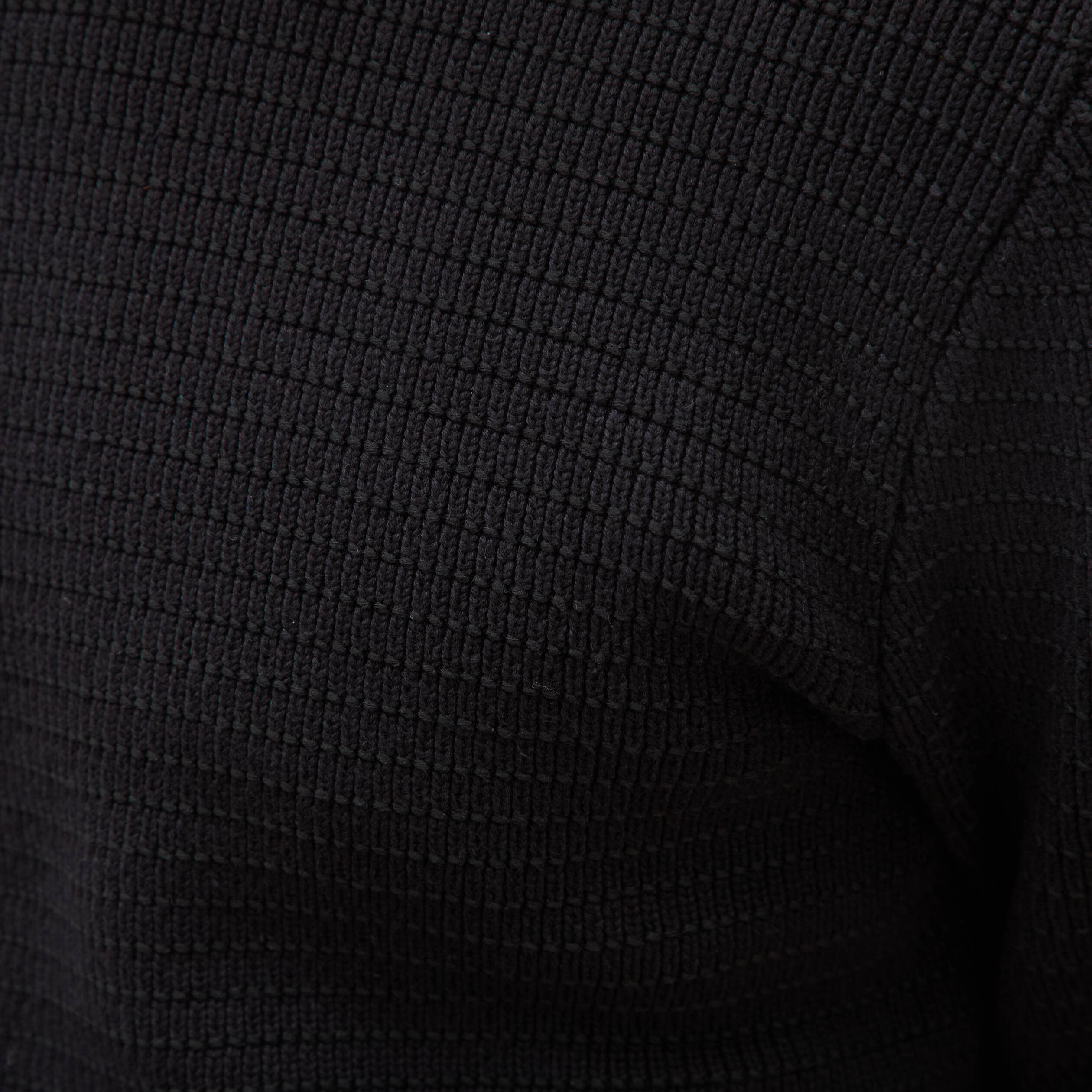 Pull col rond manches longues noir homme