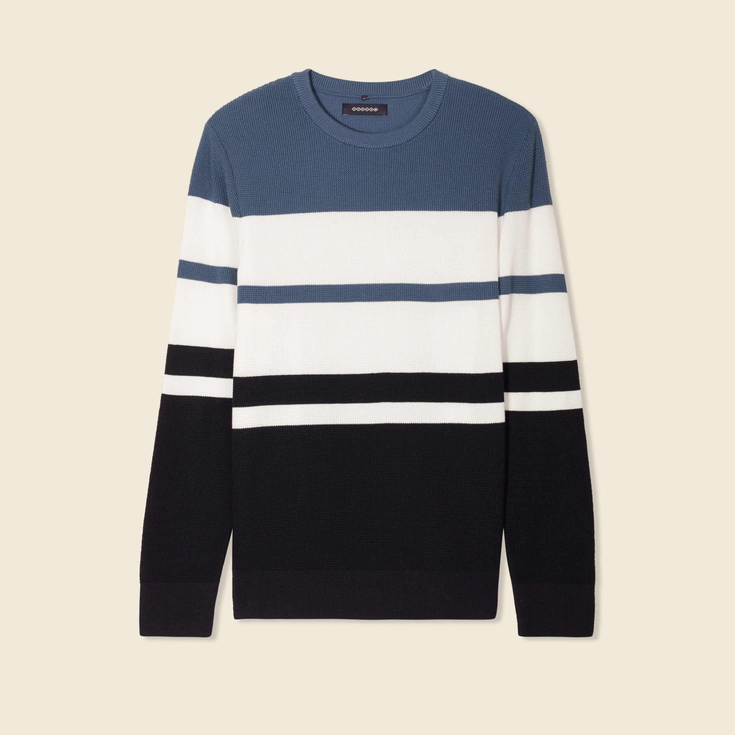 Pull manches longues ecru homme
