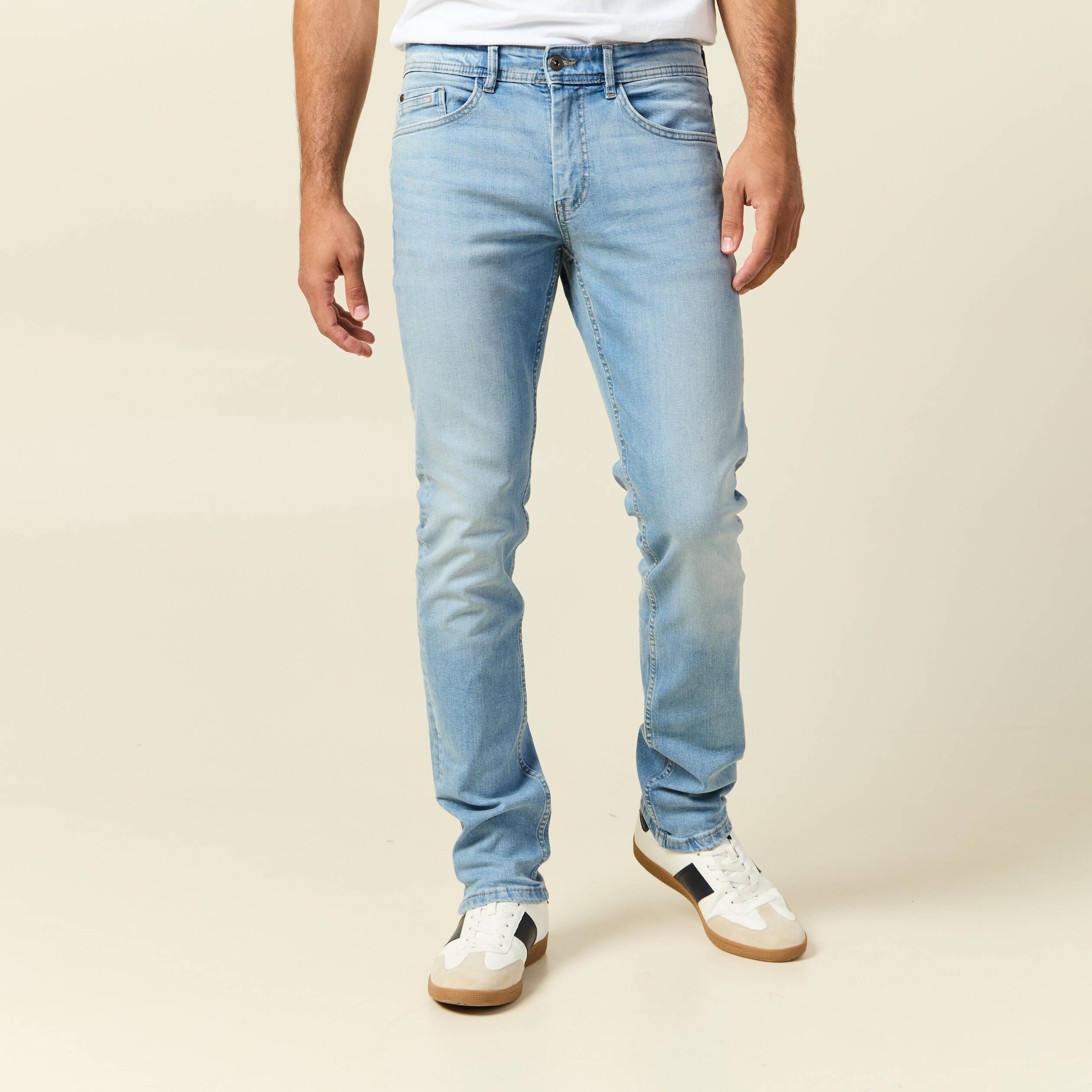 jeans slim denim used homme Jeans slim denim used homme