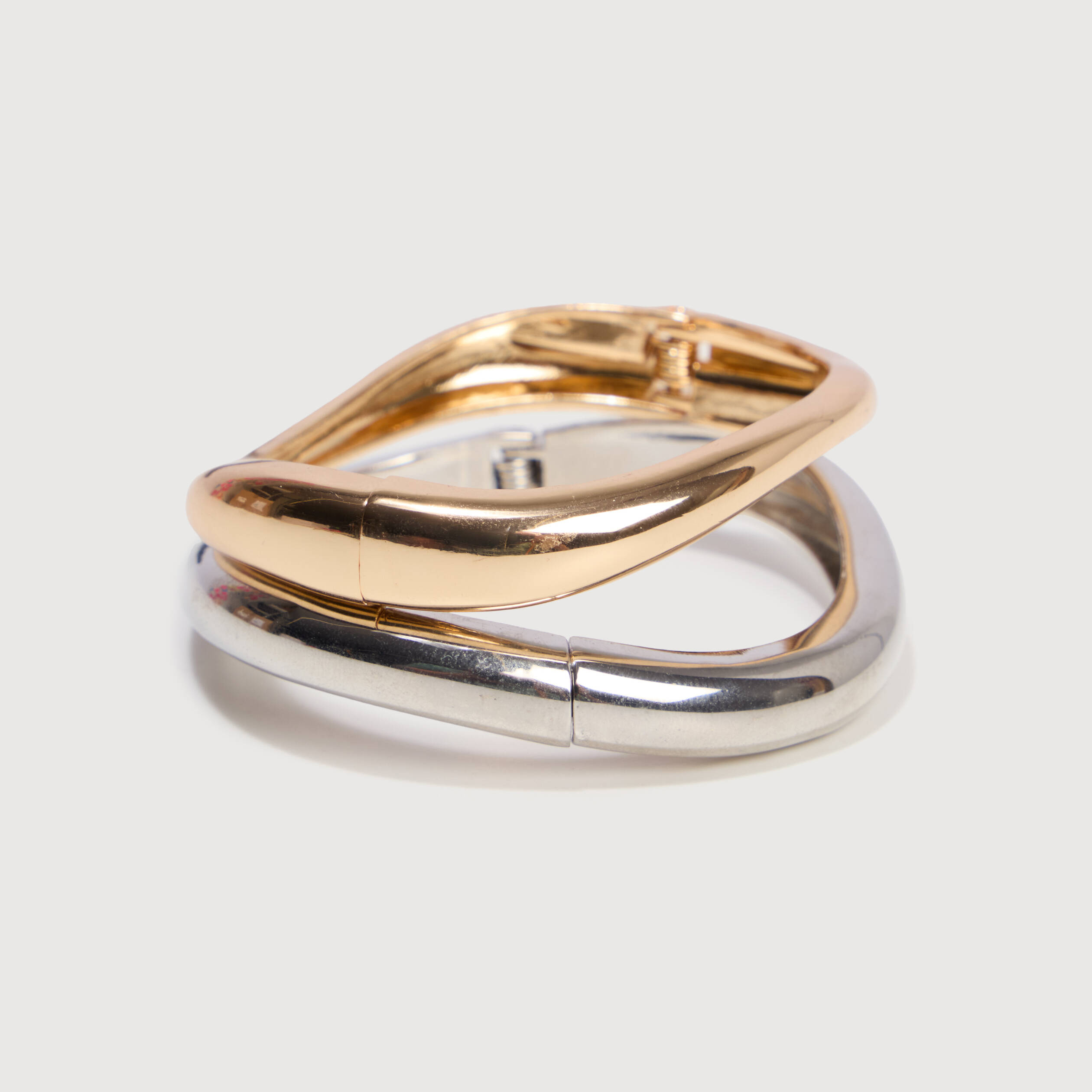 Lot de 2 bracelets couleur or femme