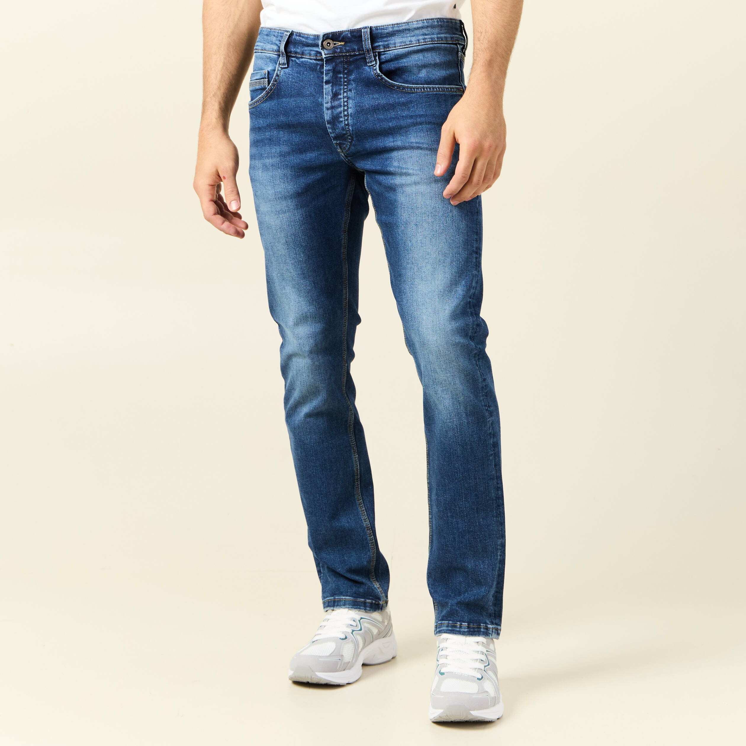 jeans straight eco responsable denim stone homme Jeans straight éco-responsable denim stone homme