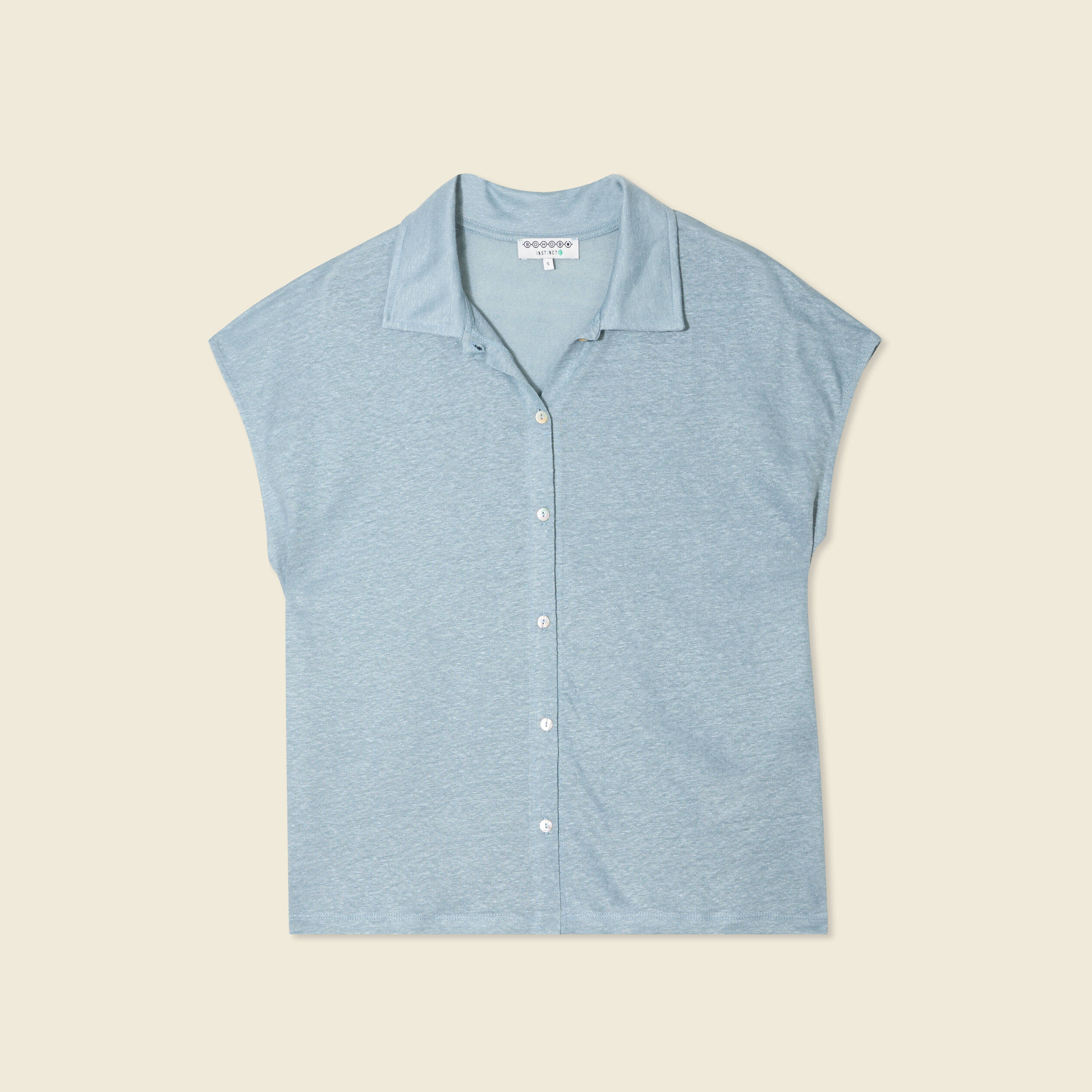 polo manches courtes bleu gris femme Polo manches courtes bleu gris femme