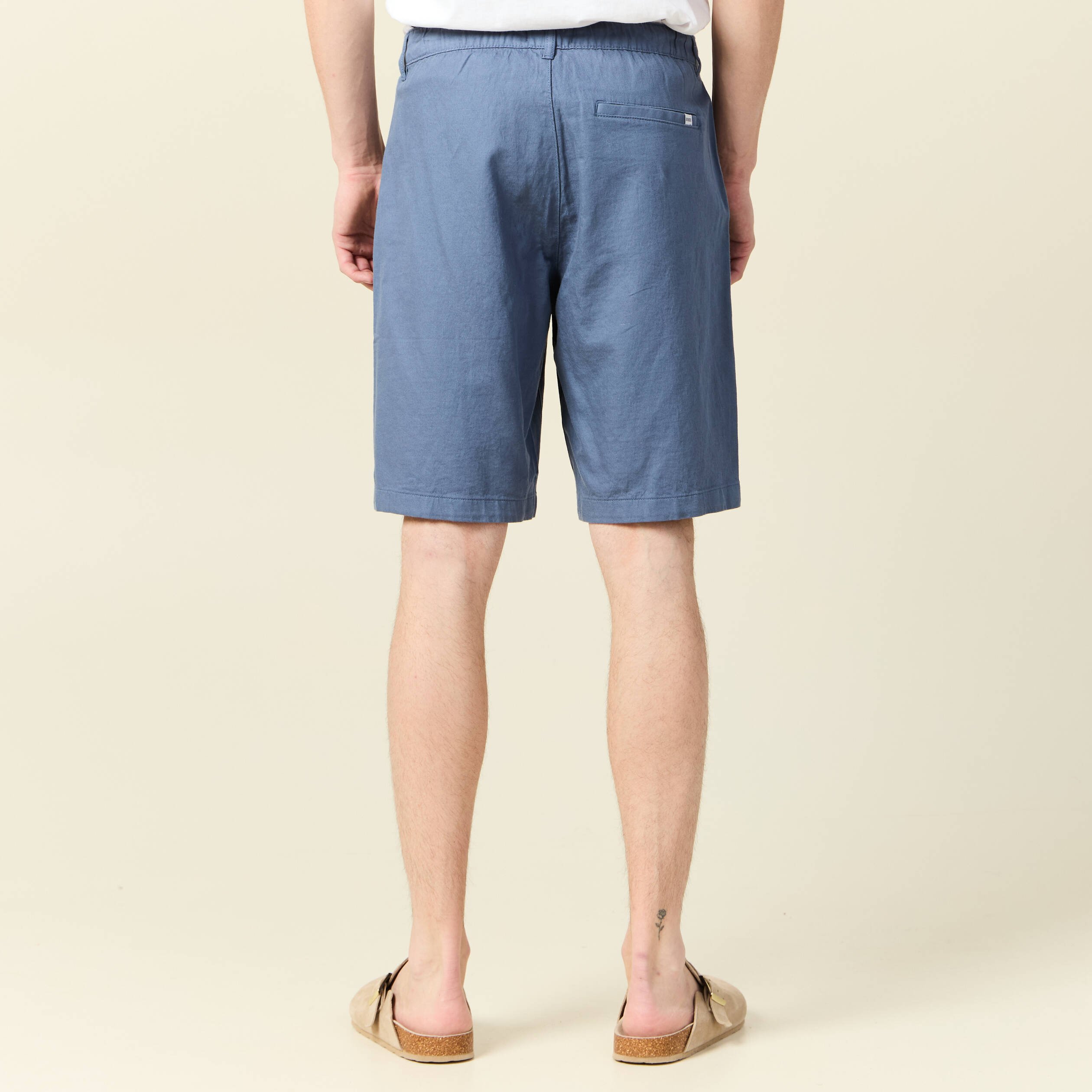 bermuda droit bleu fonce homme Bermuda droit bleu foncé homme