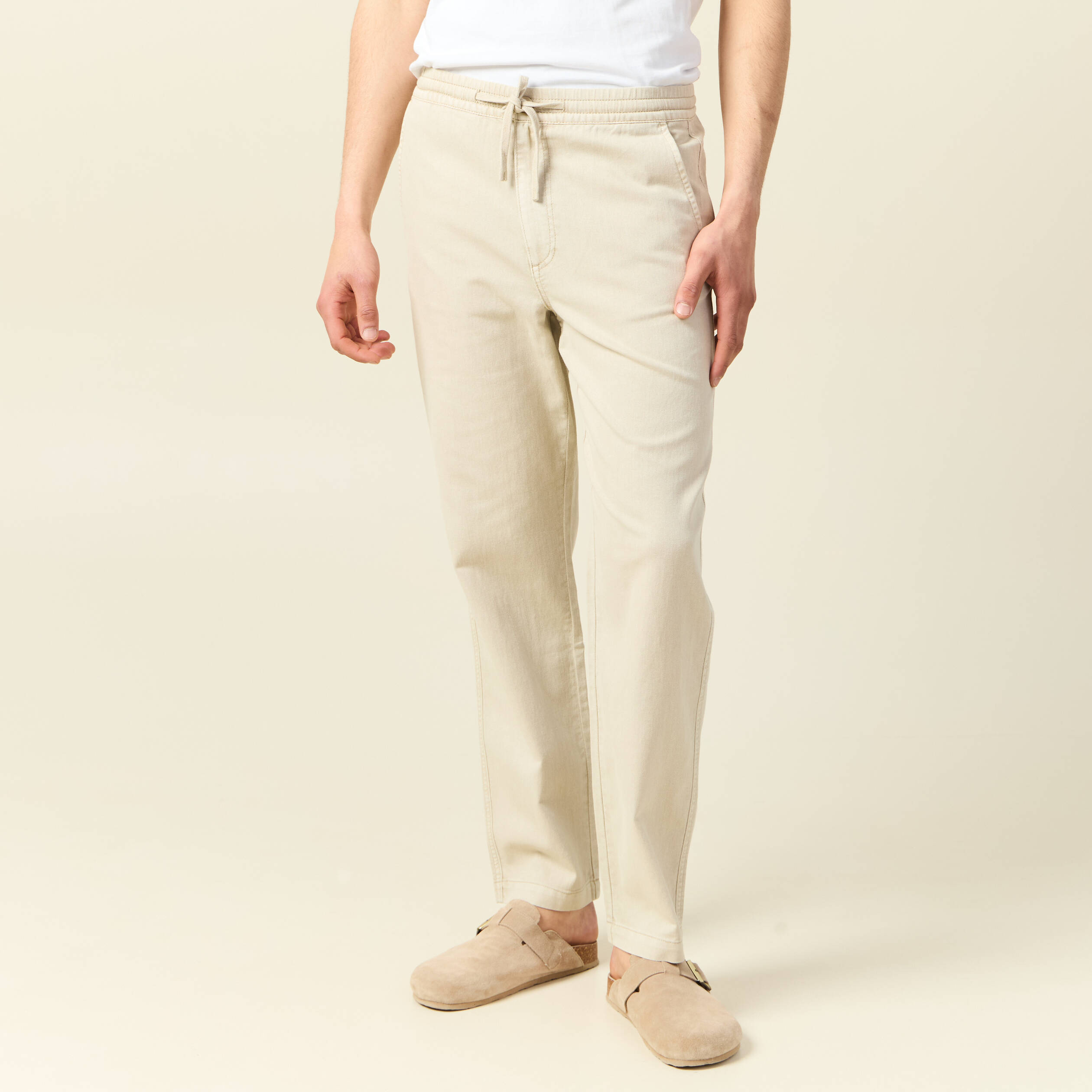 pantalon chino sable homme Pantalon chino sable homme
