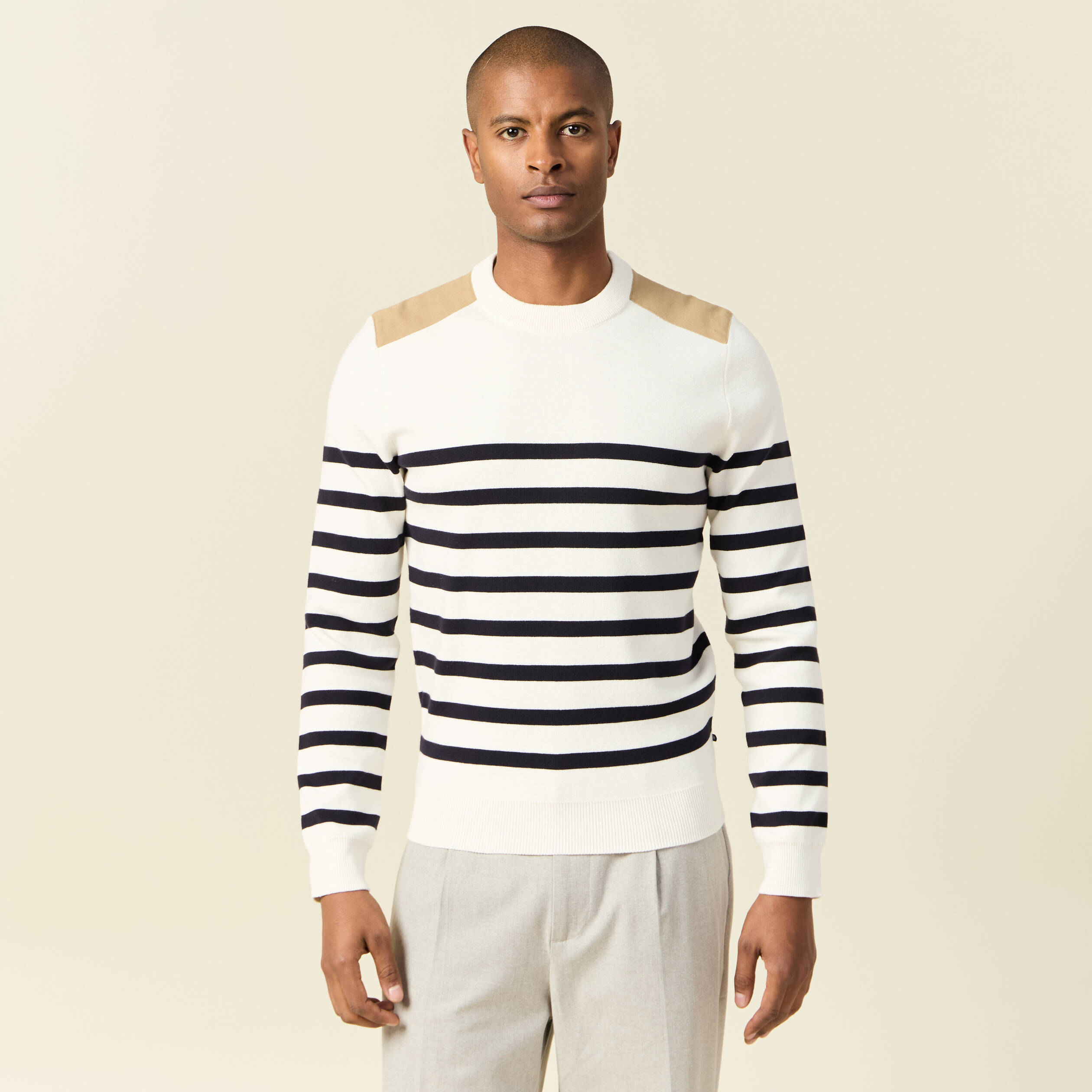 pull manches longues ecru homme Pull manches longues ecru homme