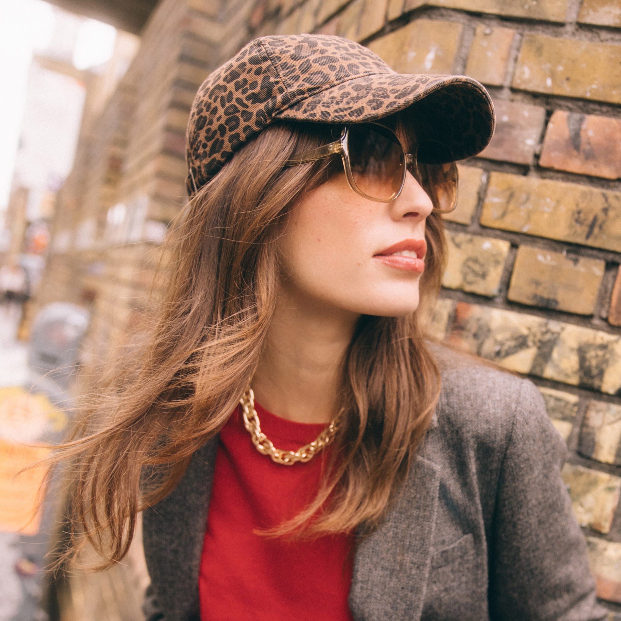 casquette en coton marron fonce femme Casquette en coton marron foncé femme