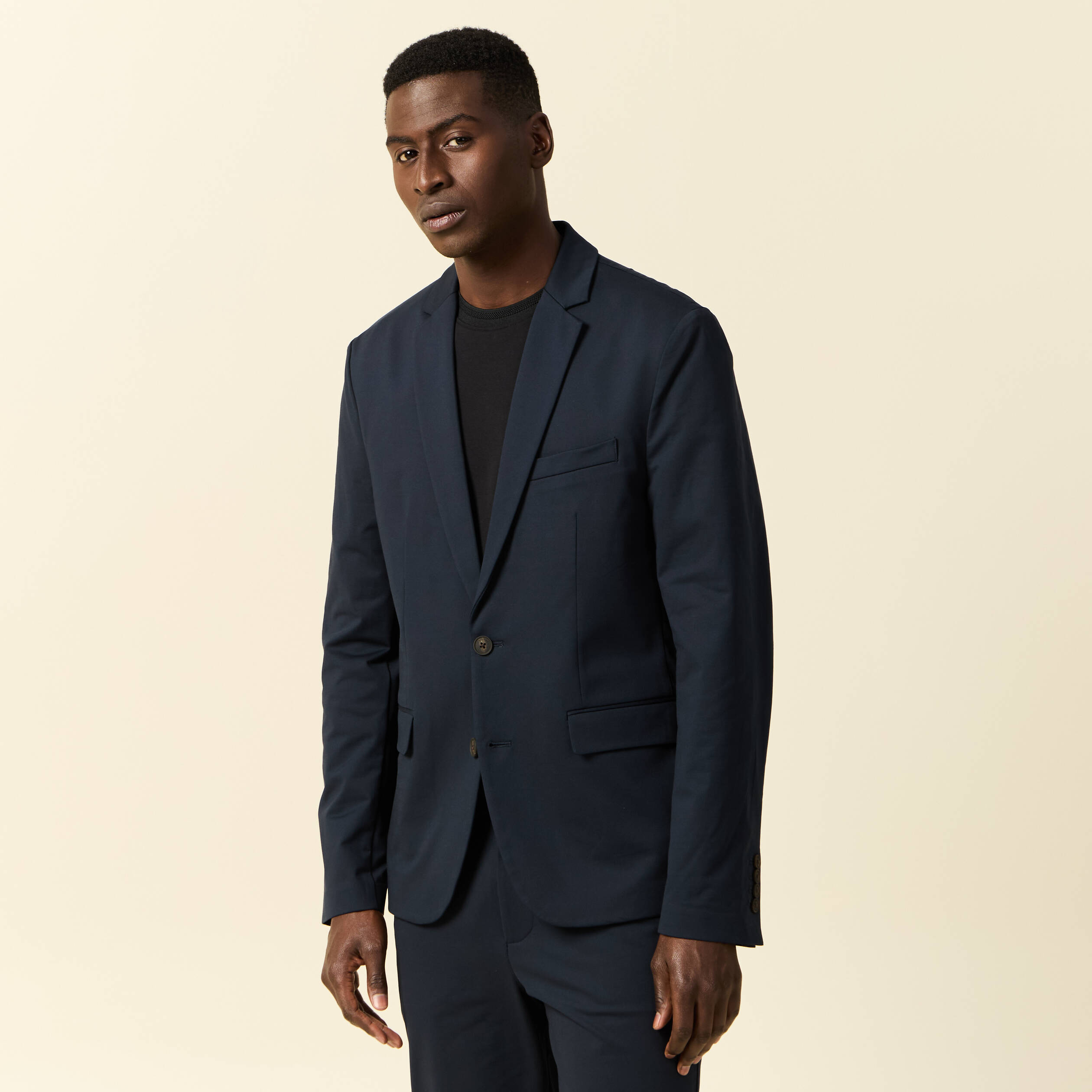 veste blazer stretch bleu marine homme Veste blazer stretch bleu marine homme