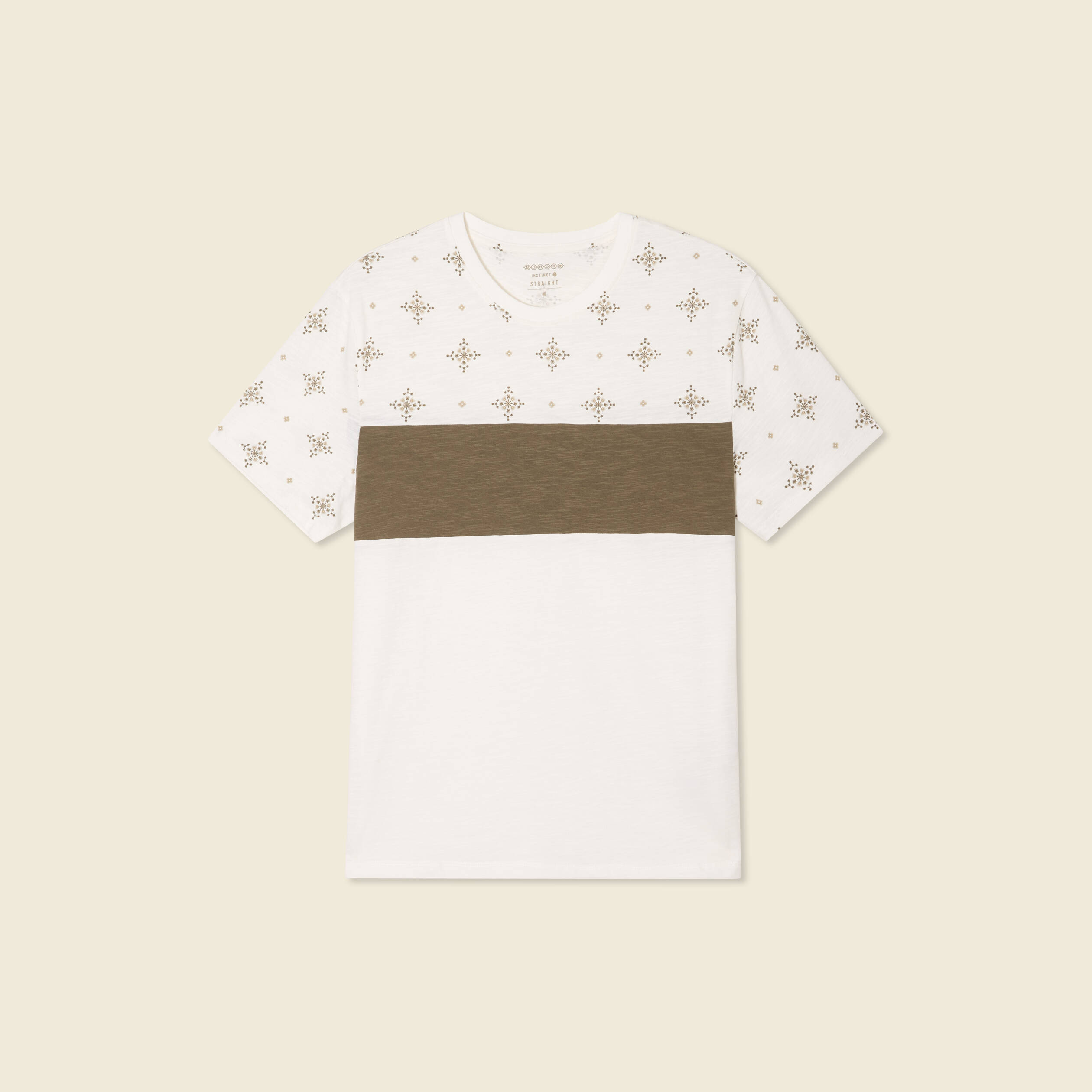 t shirt manches courtes vert kaki homme T-shirt manches courtes vert kaki homme