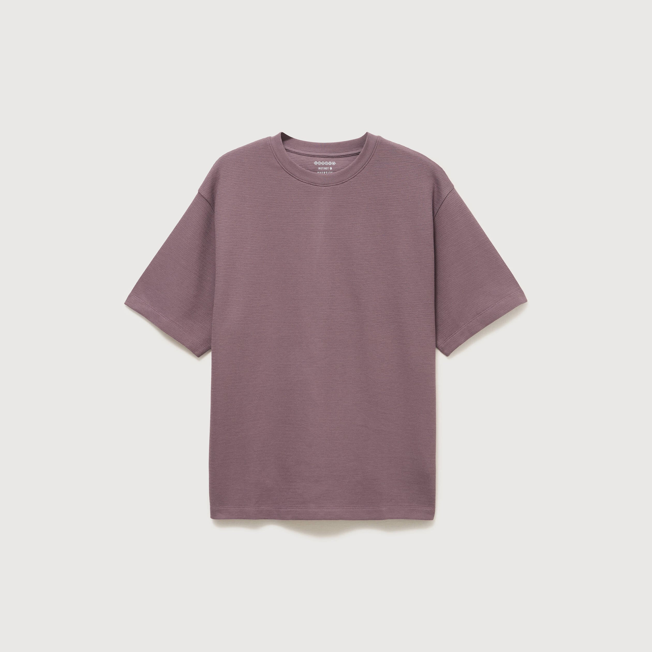 T-shirt ras de cou manches courtes mauve homme