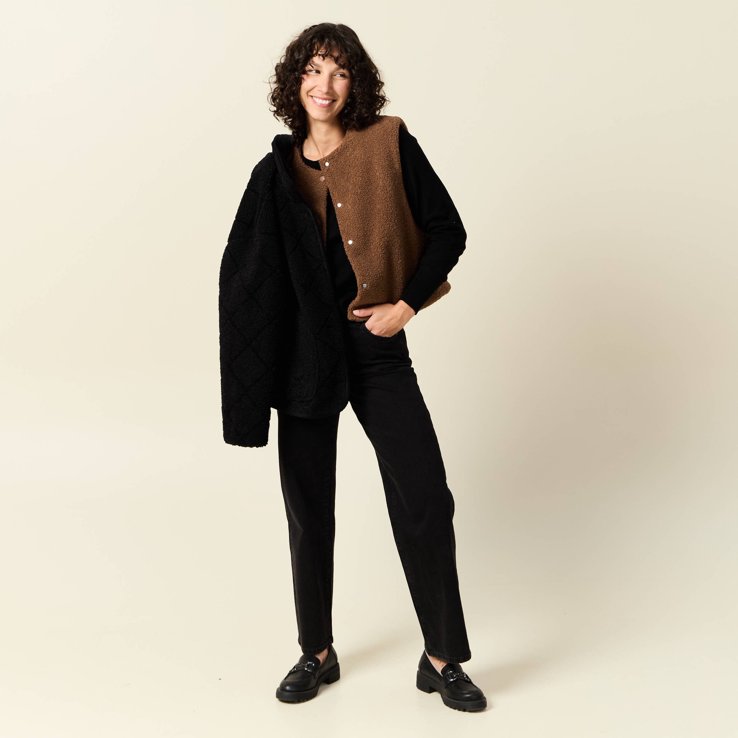 pull manches longues noir femme Pull manches longues noir femme