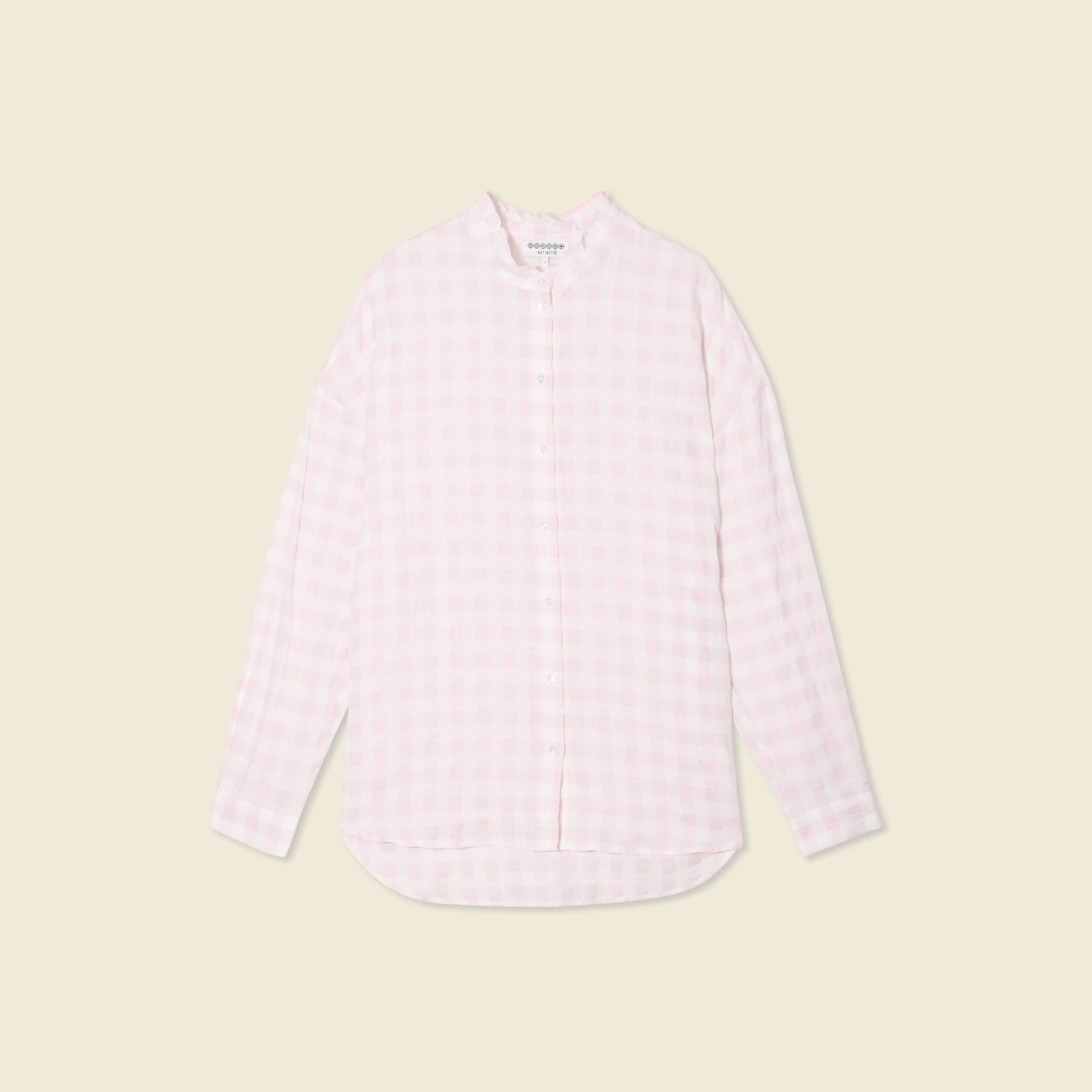 chemise manches longues rose clair femme Chemise manches longues rose clair femme