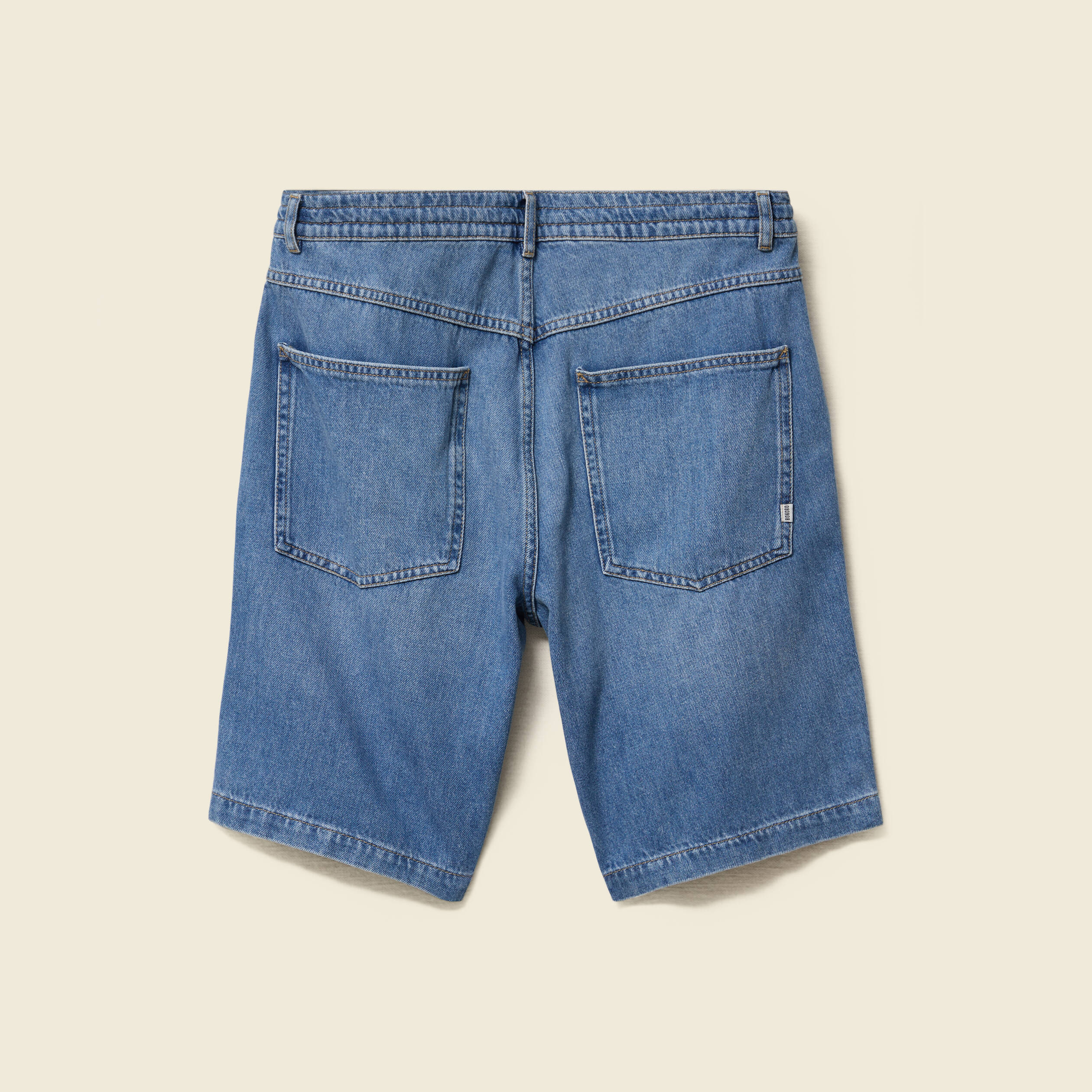 bermuda en coton denim denim stone homme Bermuda en coton denim denim stone homme