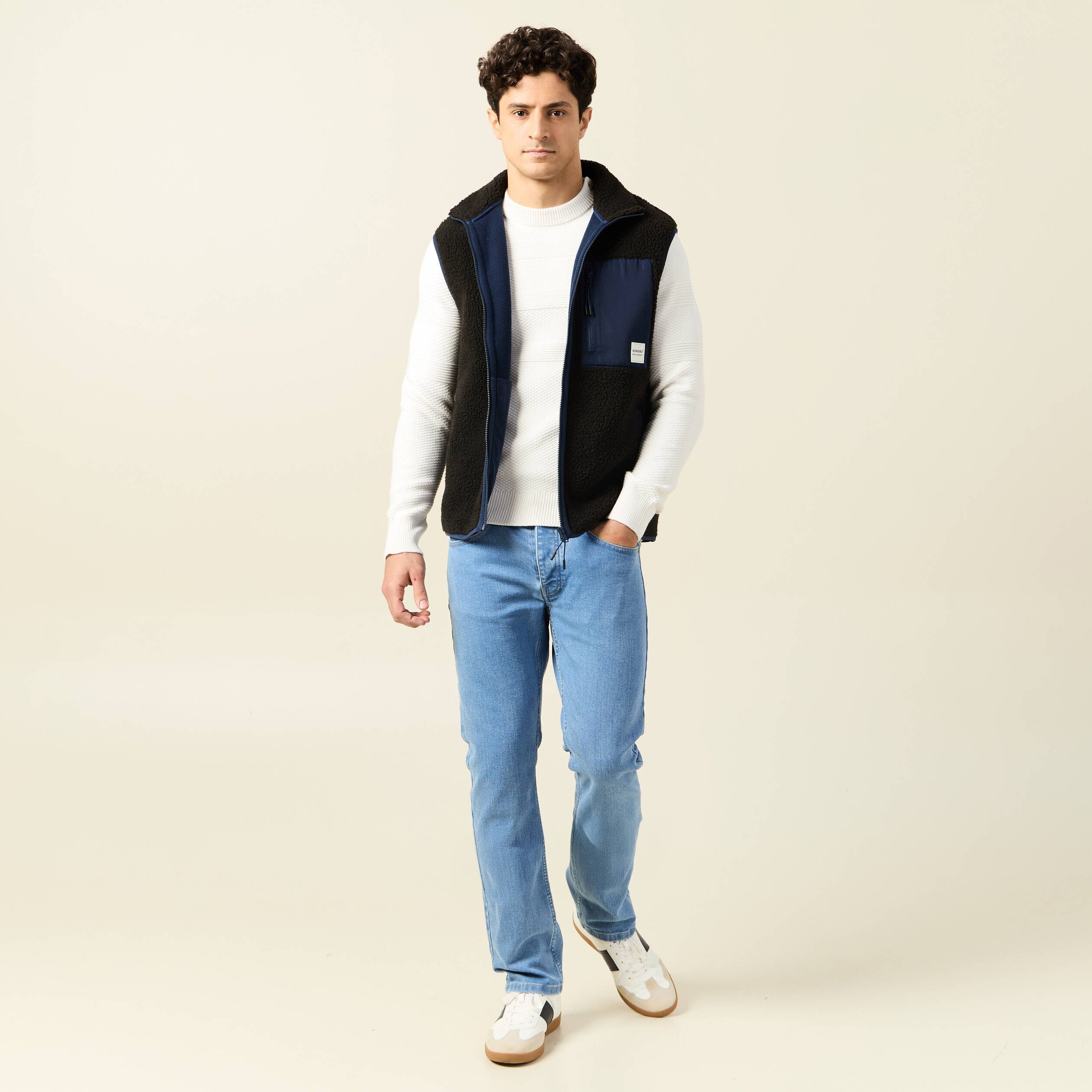 pull manches longues ecru homme Pull manches longues ecru homme