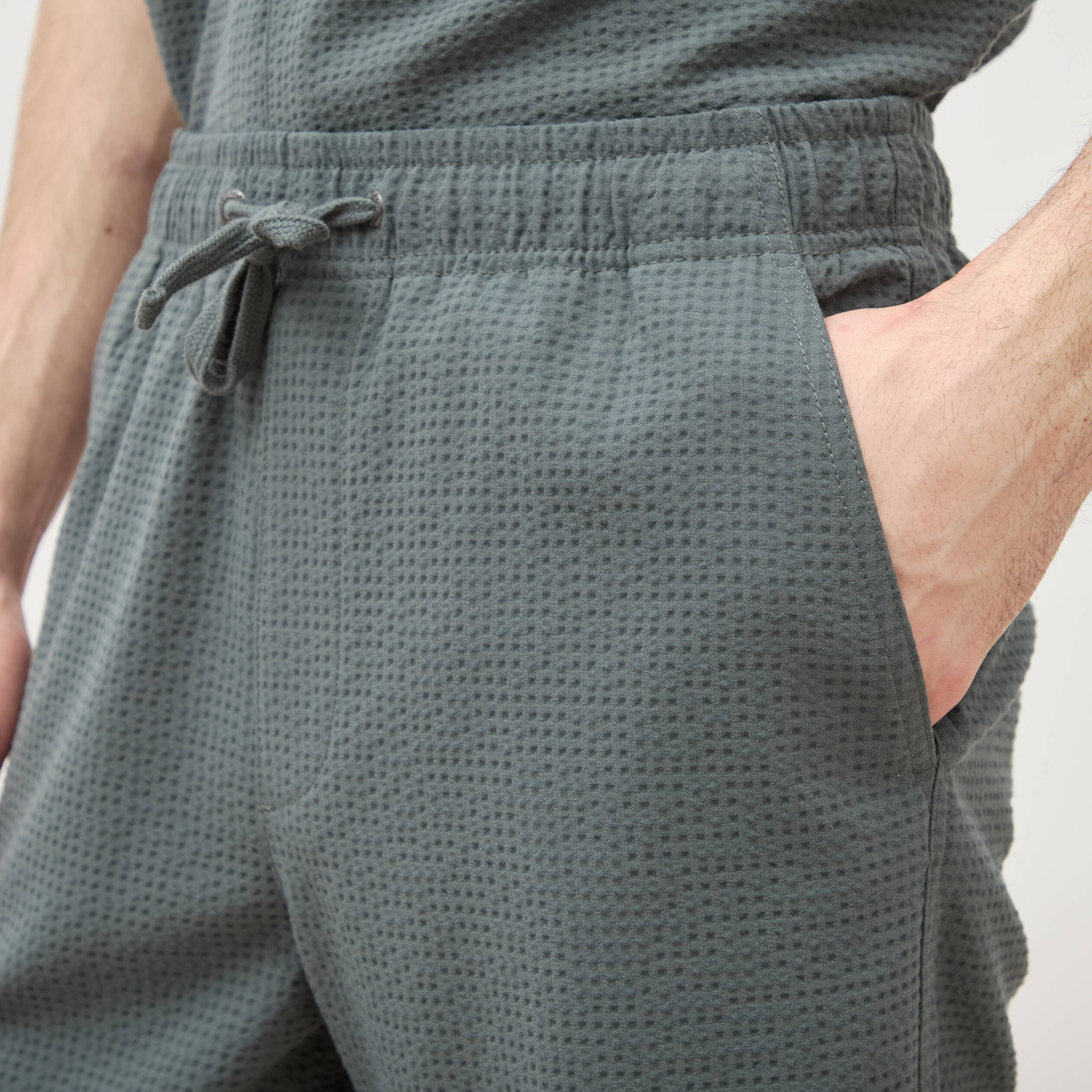 Bermuda vert kaki homme