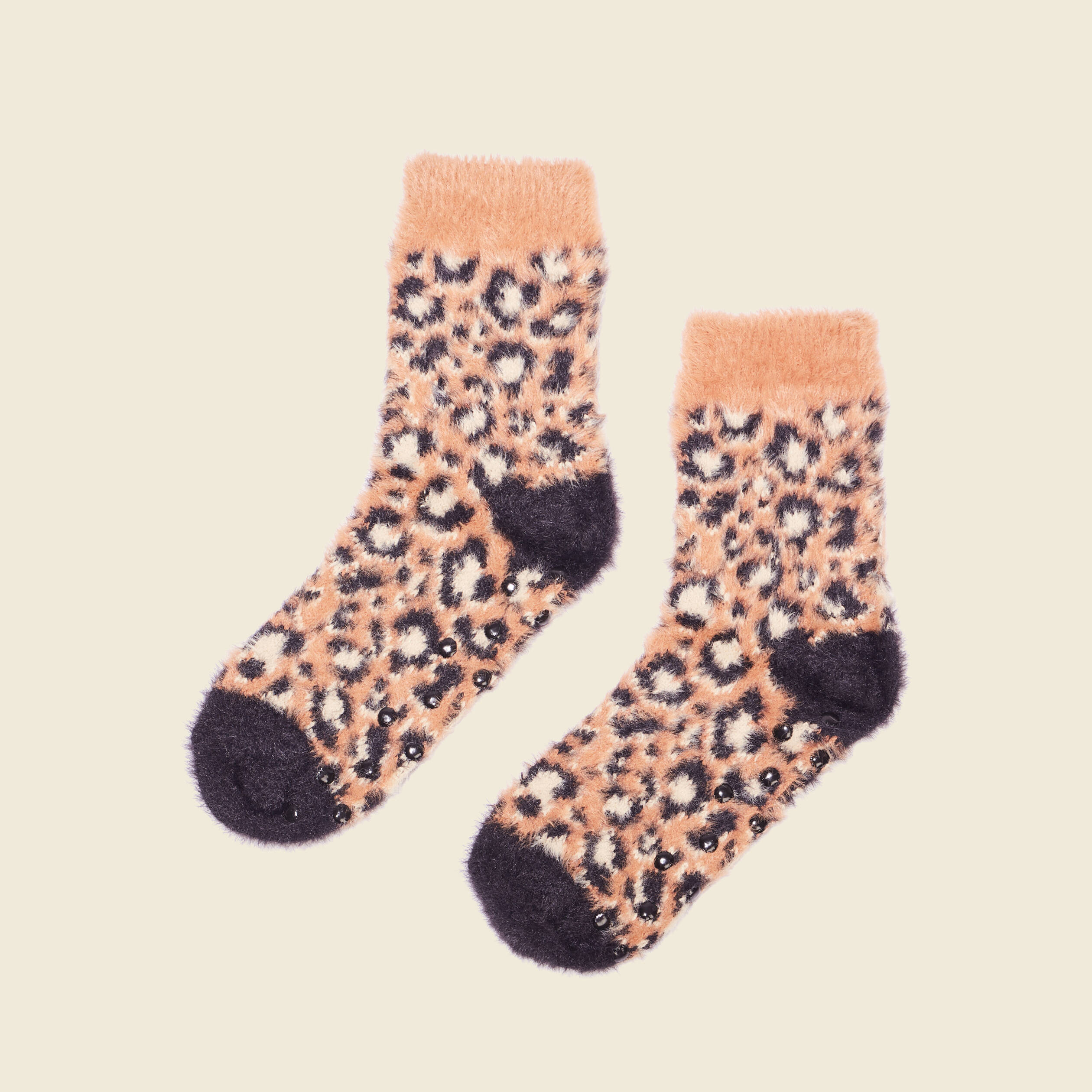 chaussettes dinterieur marron cognac femme Chaussettes d'intérieur marron cognac femme