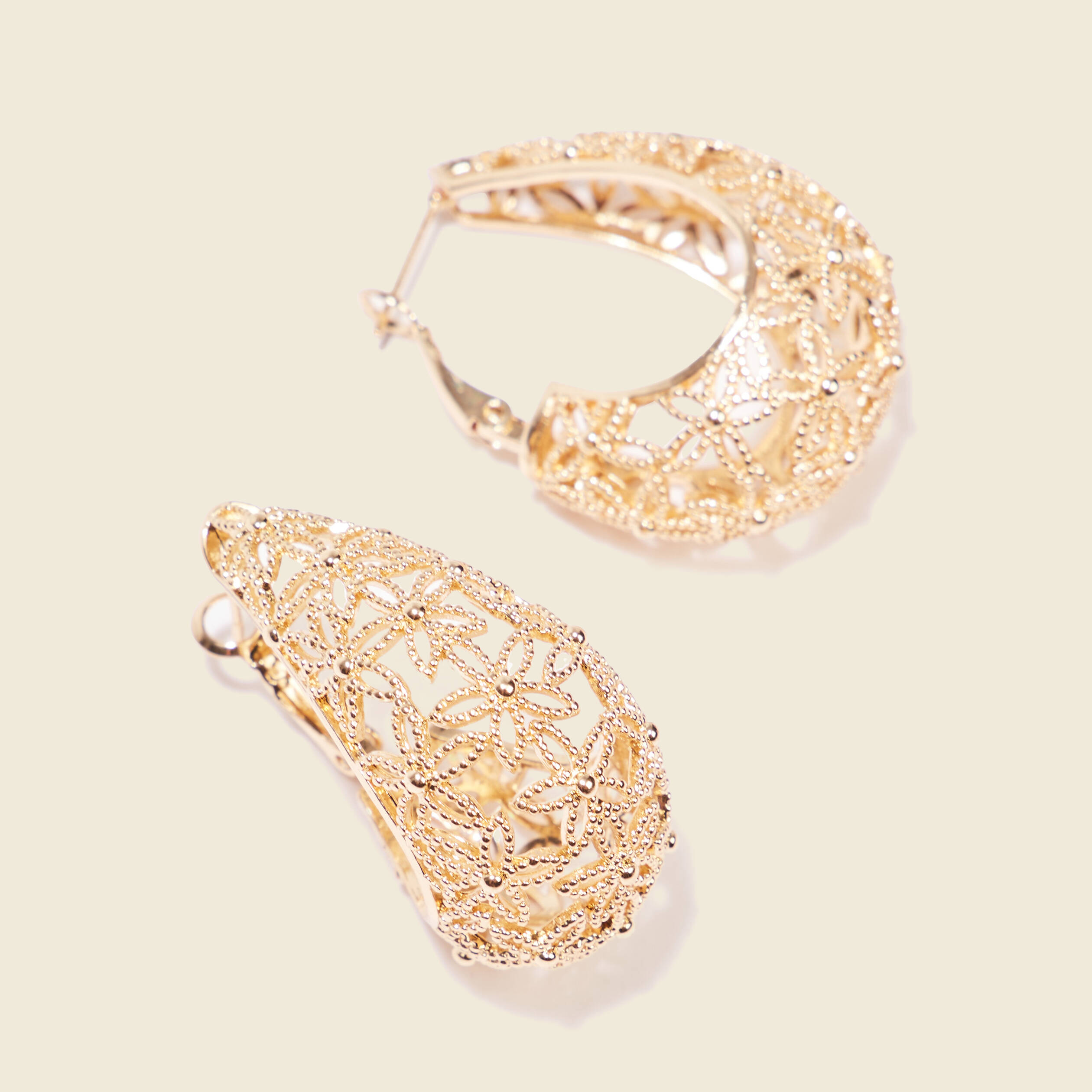 boucles doreilles creoles couleur or femme Boucles d'oreilles créoles couleur or femme