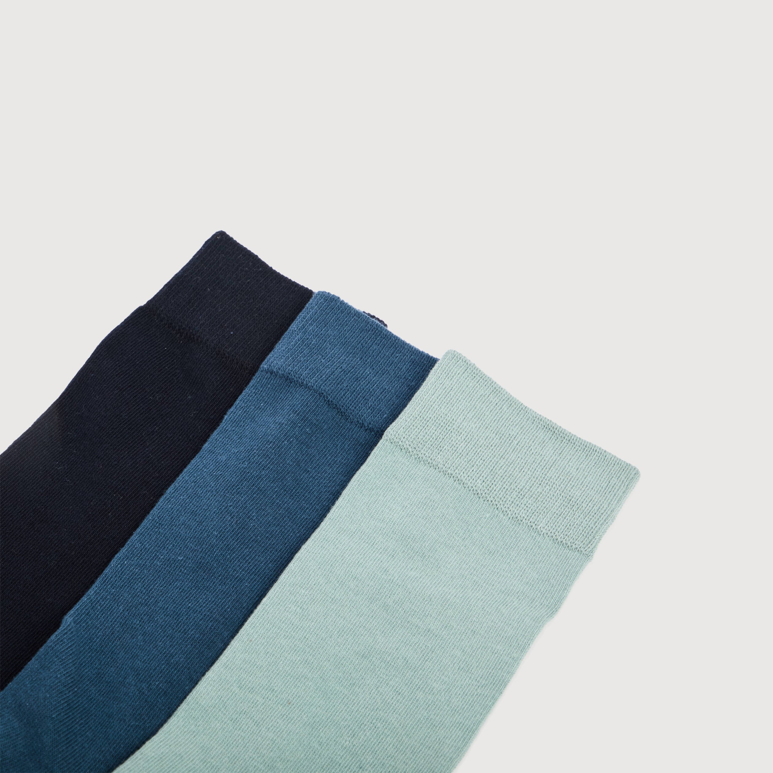 Lot de 3 paires de chaussettes hautes vert clair homme