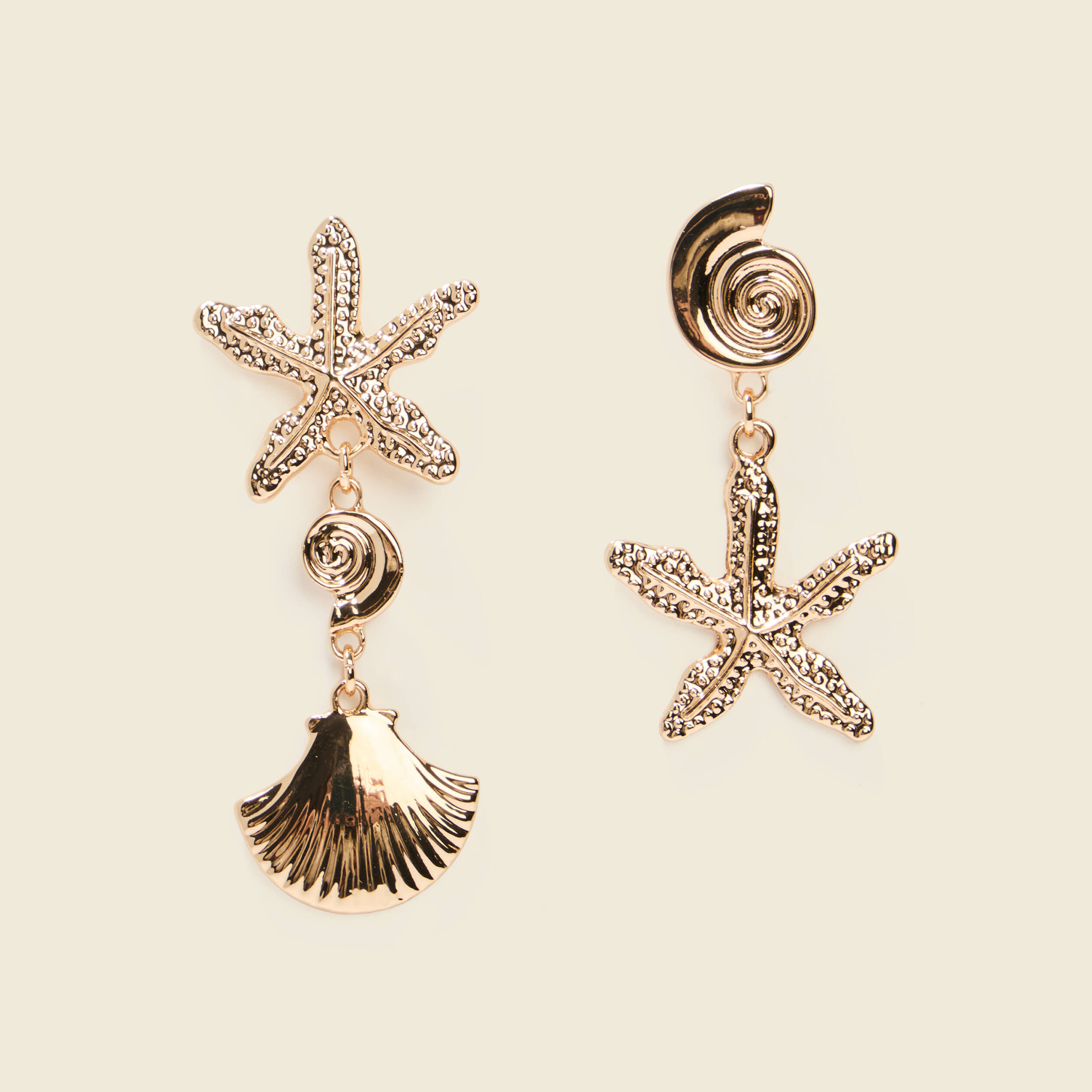 Boucles d'oreilles couleur or femme