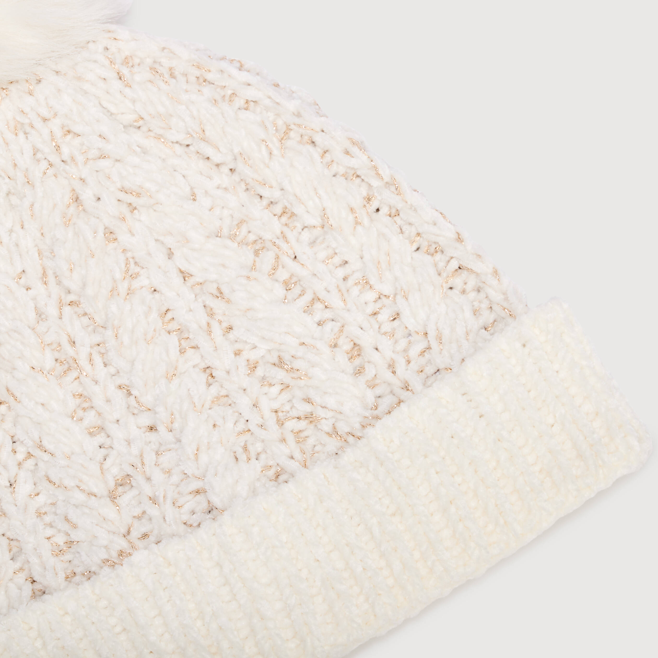Bonnet ivoire femme